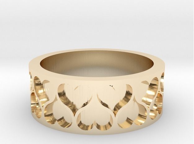 Heart Ring 3D print model_1