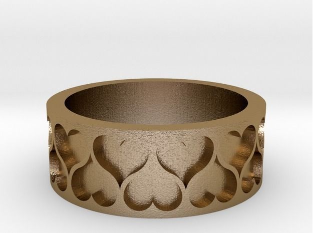 Heart Ring 3D print model_6