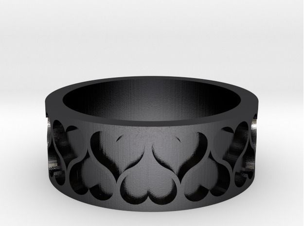 Heart Ring 3D print model_4