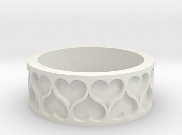 Heart Ring 3D print model_5