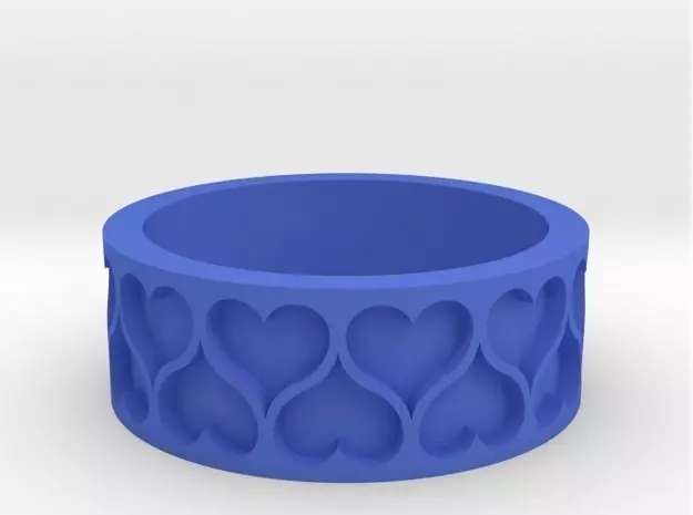 Heart Ring 3D print model_0