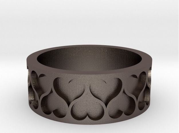 Heart Ring 3D print model_7