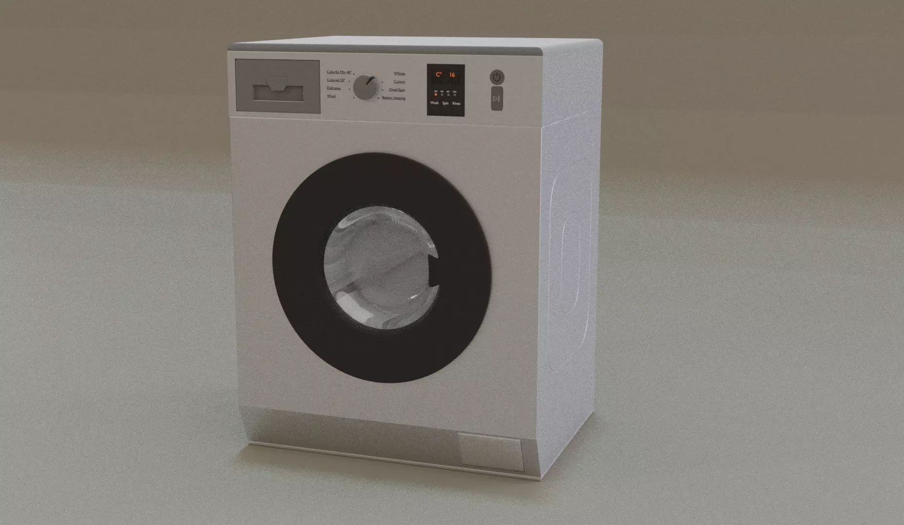 Washing machine Free 3D model_0