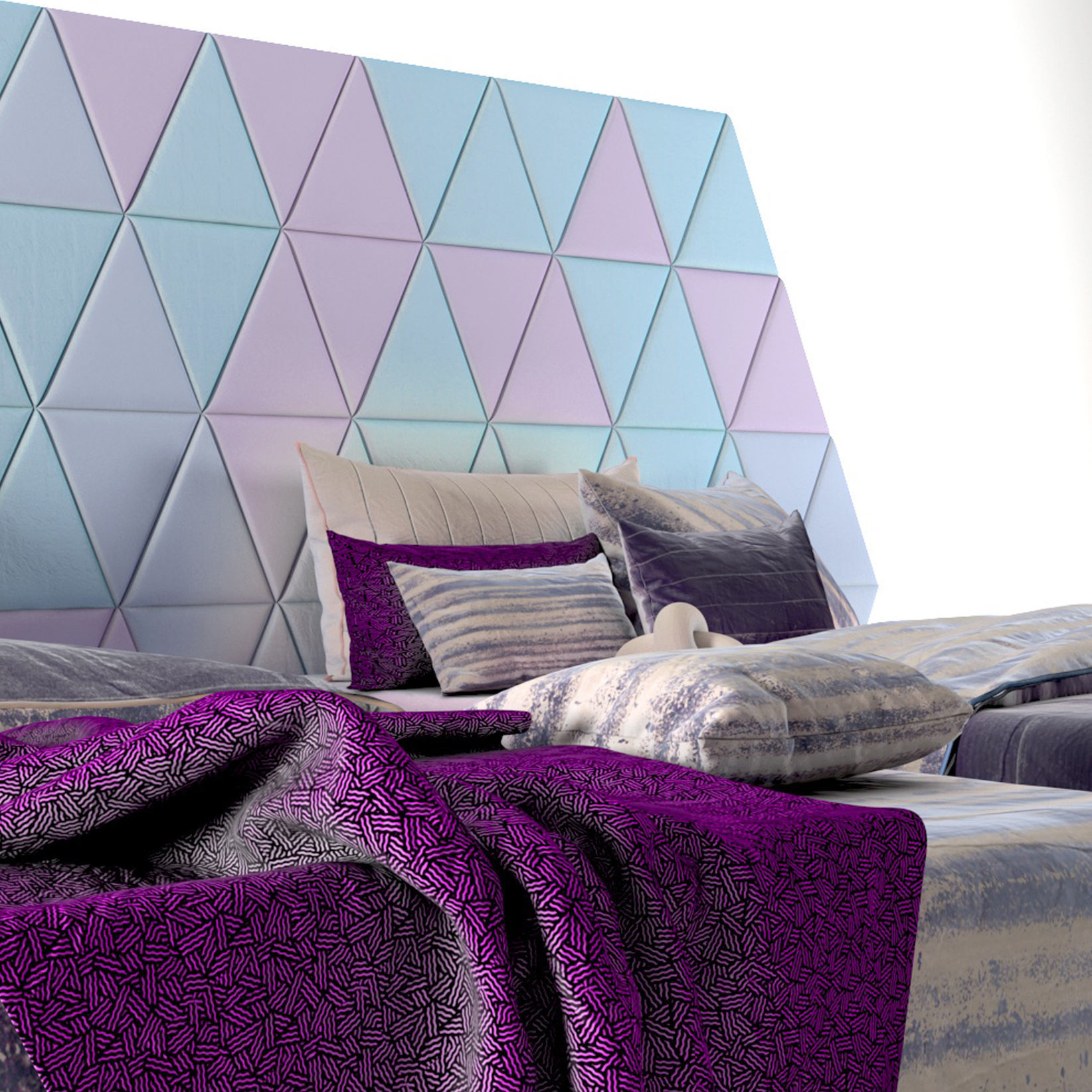 attached bed light color set29 3D model_6