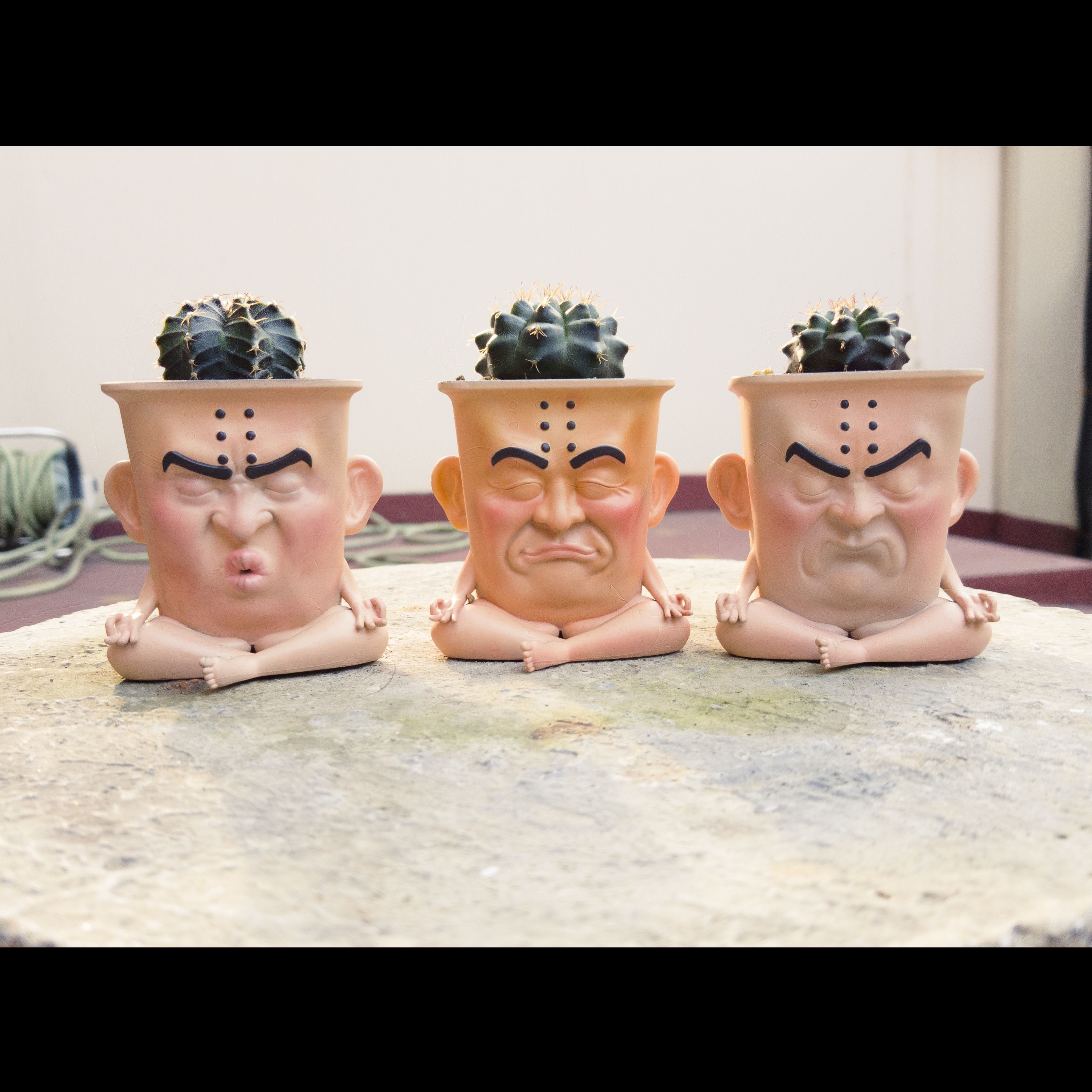 Serious Meditating Pot  3D print model_1