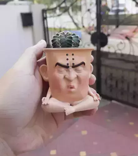 Focused Meditating Pot 3D print model