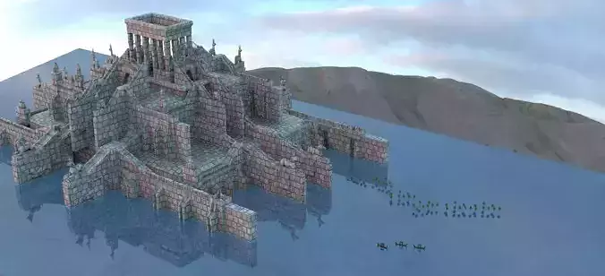 Egyptian Temple 2 flooded