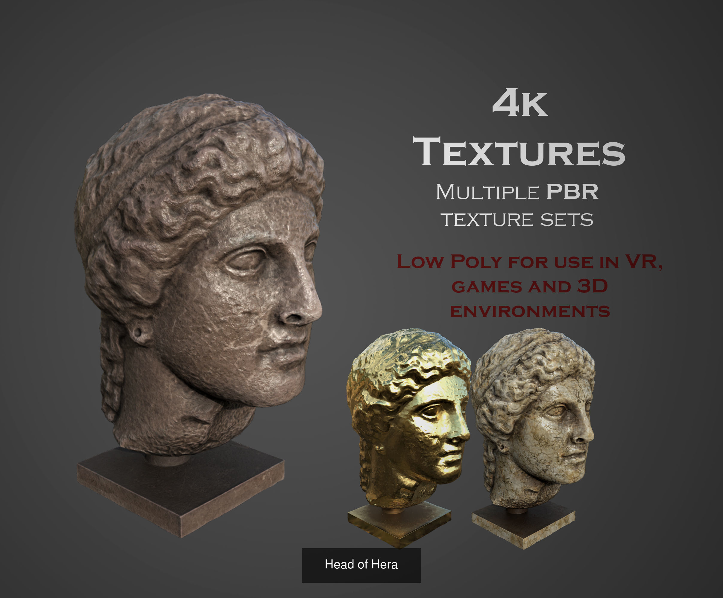ancient statues and busts variety collection 2 - 50 models  _32