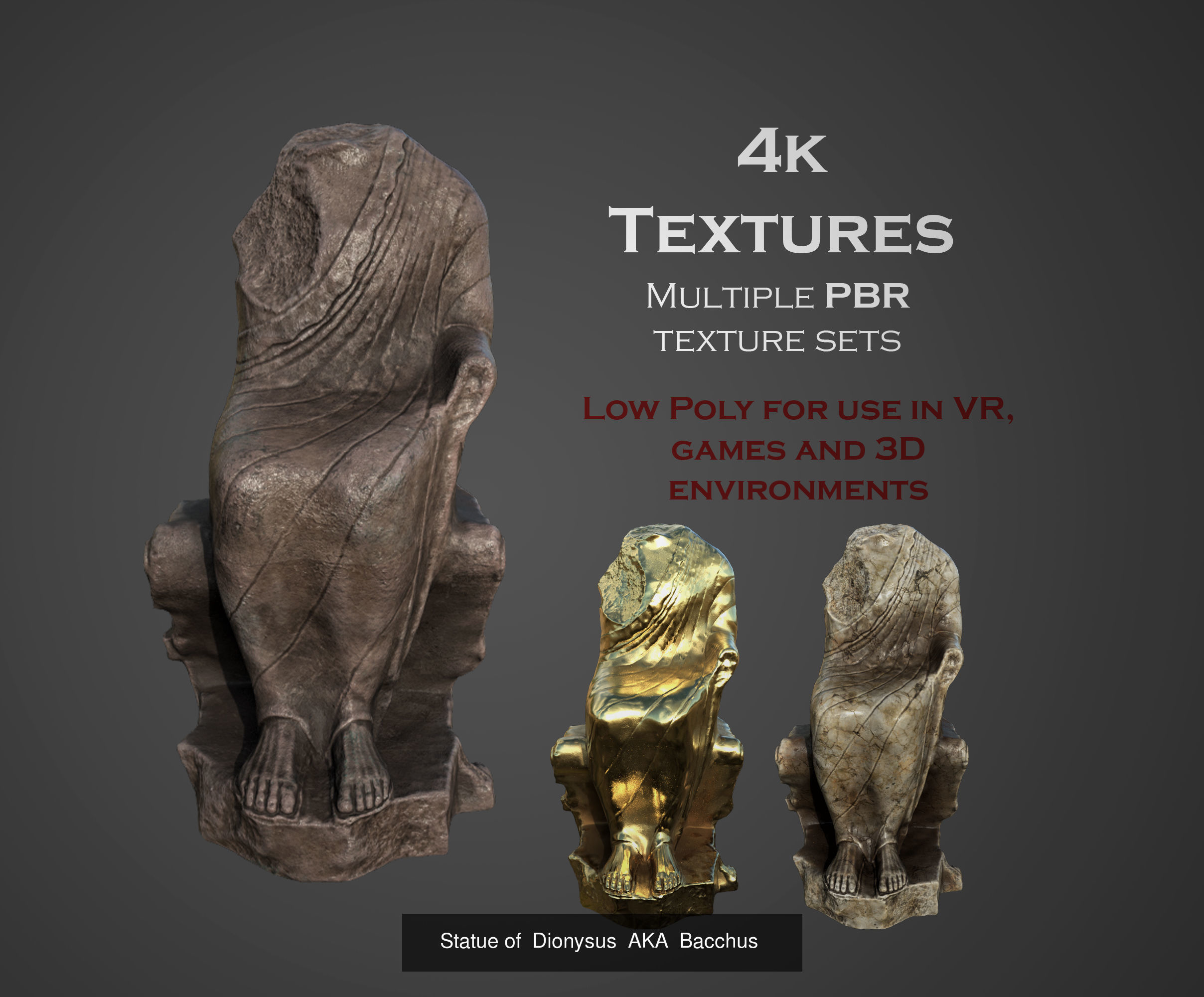 ancient statues and busts variety collection 2 - 50 models  _30