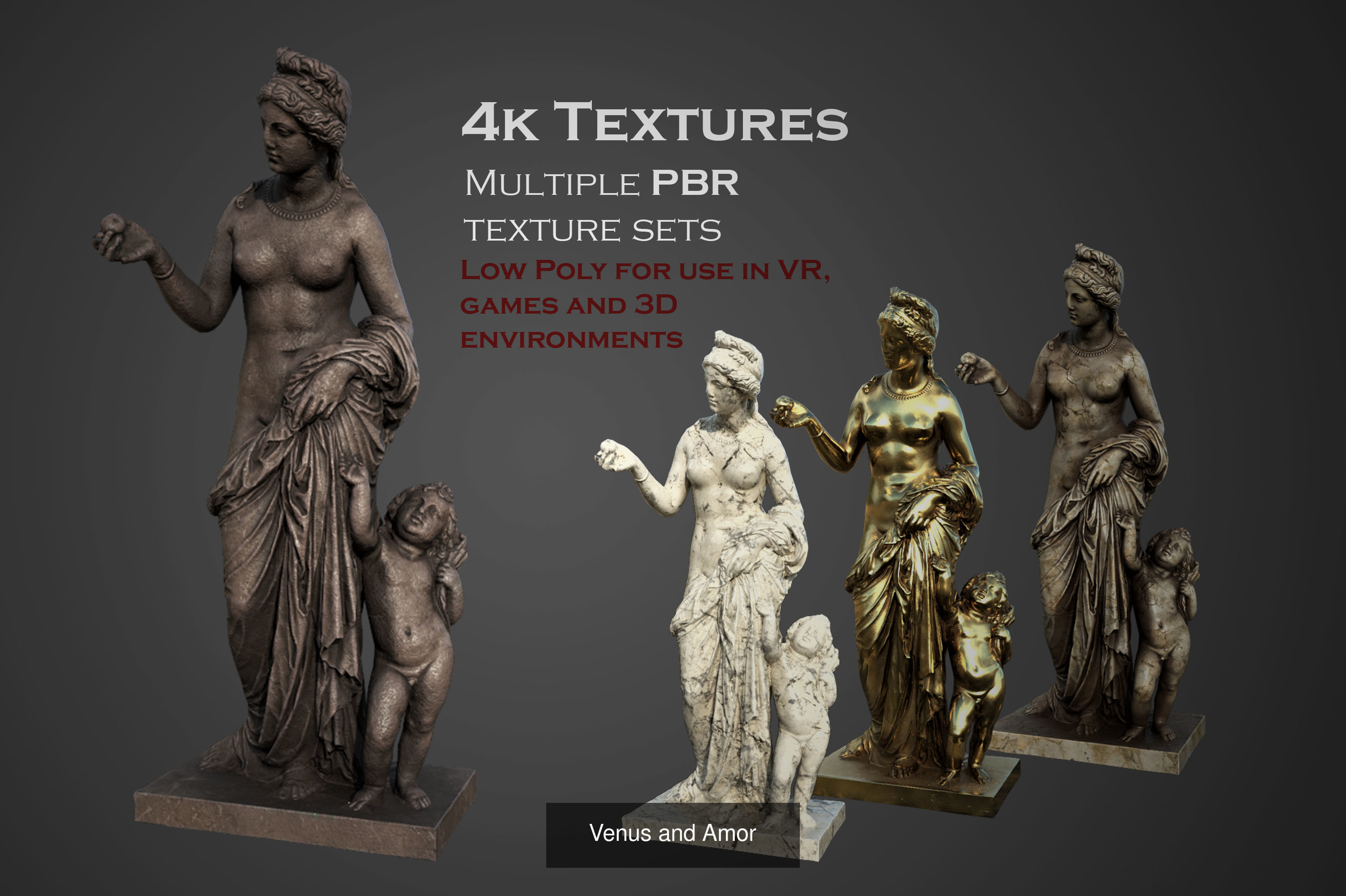 ancient statues and busts variety collection 2 - 50 models  _10