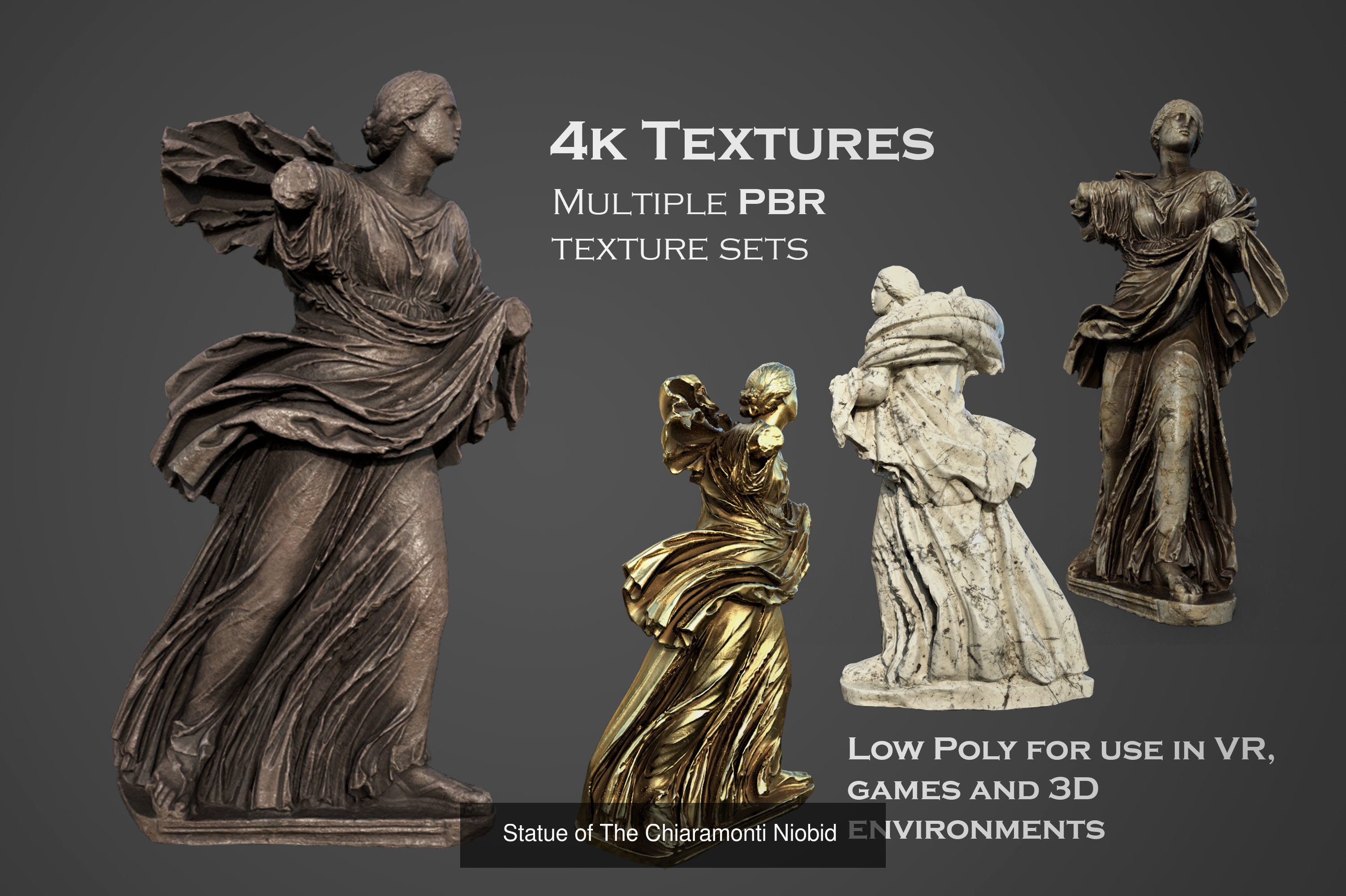 ancient statues and busts variety collection 2 - 50 models  _21