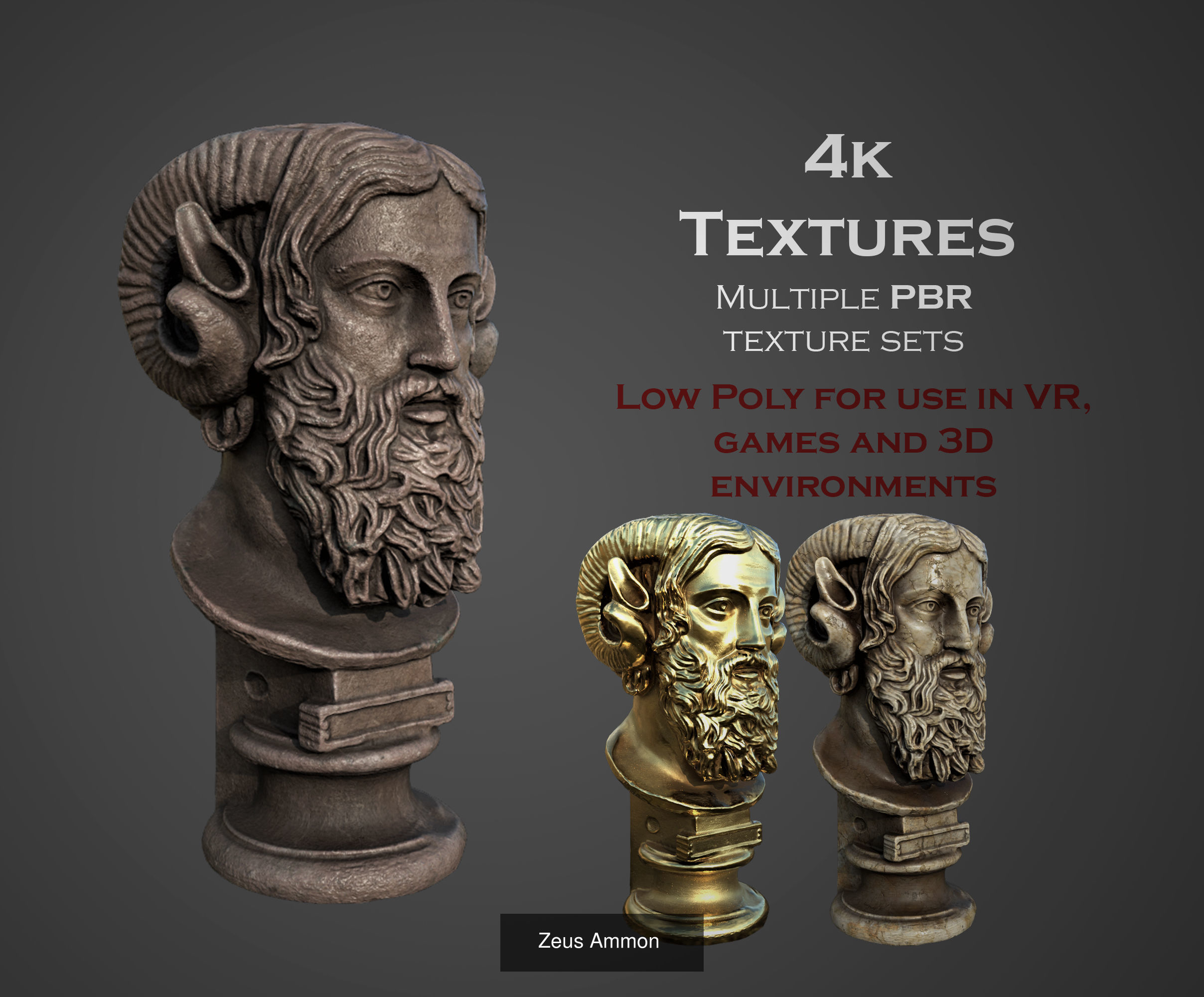 ancient statues and busts variety collection 2 - 50 models  _17