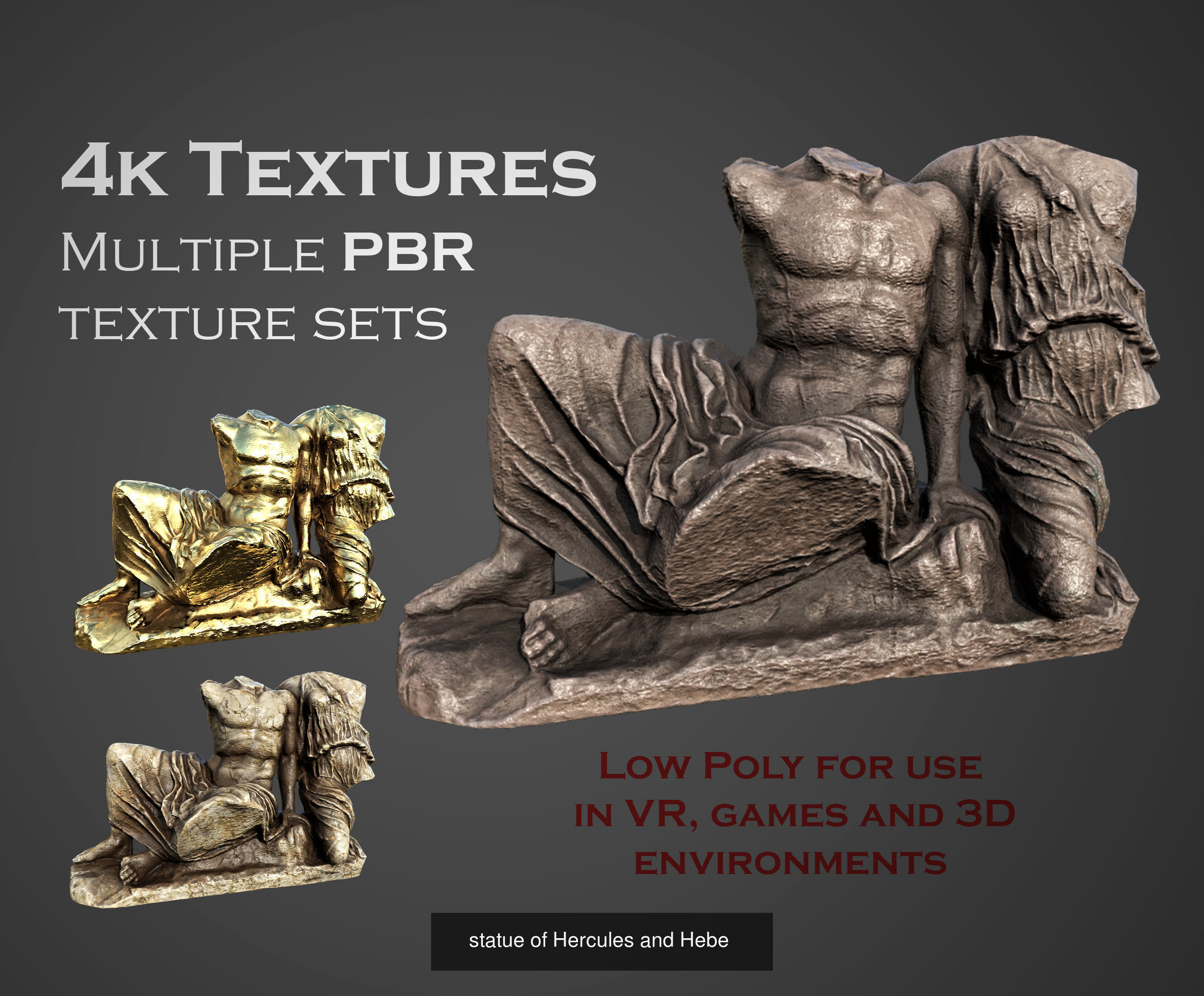 ancient statues and busts variety collection 2 - 50 models  _44