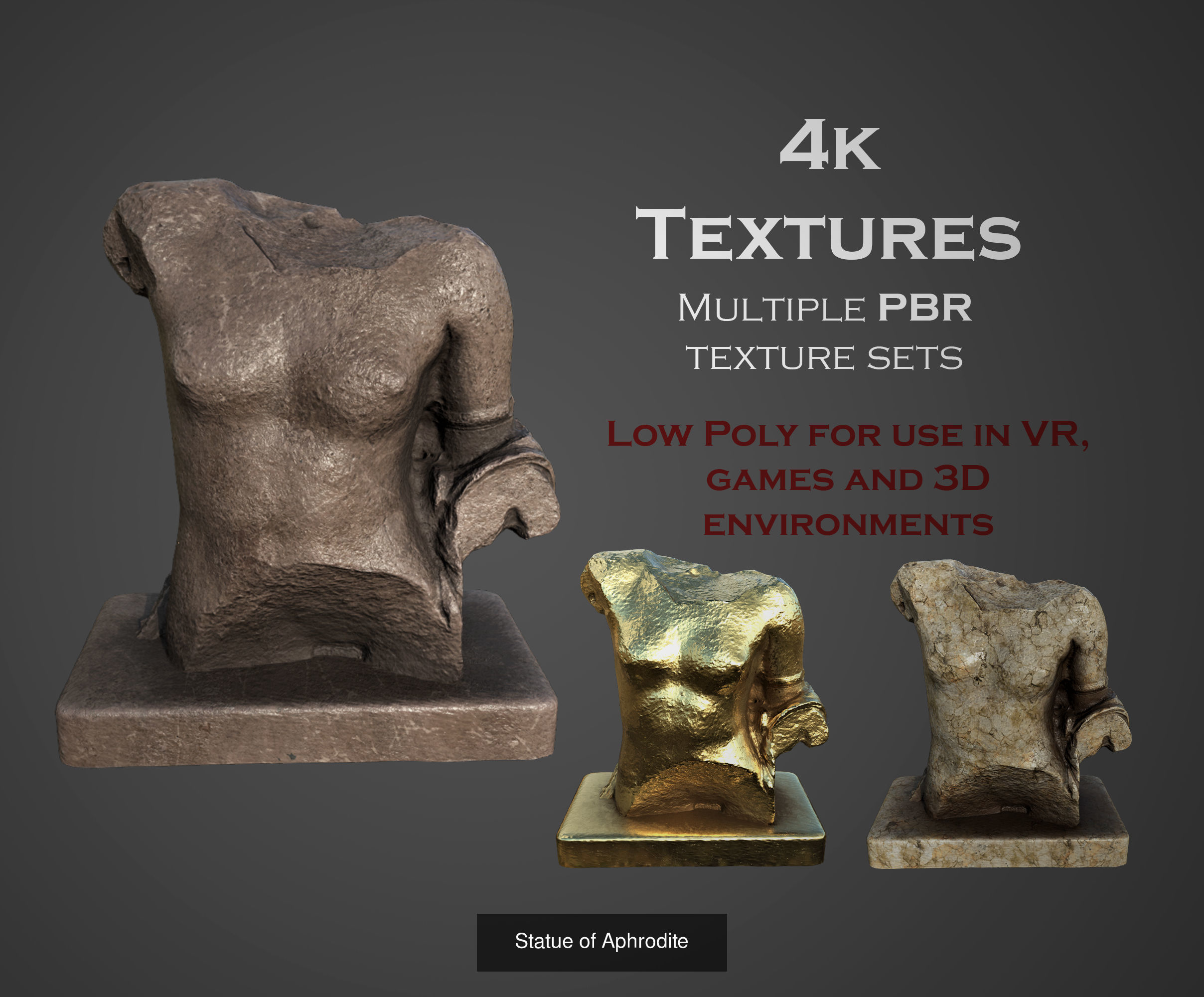 ancient statues and busts variety collection 2 - 50 models  _24