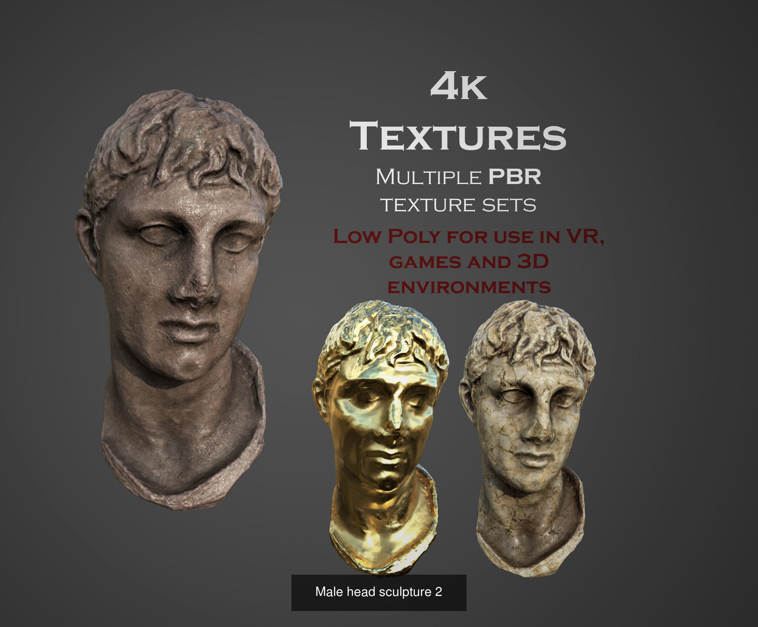 ancient statues and busts variety collection 2 - 50 models  _40