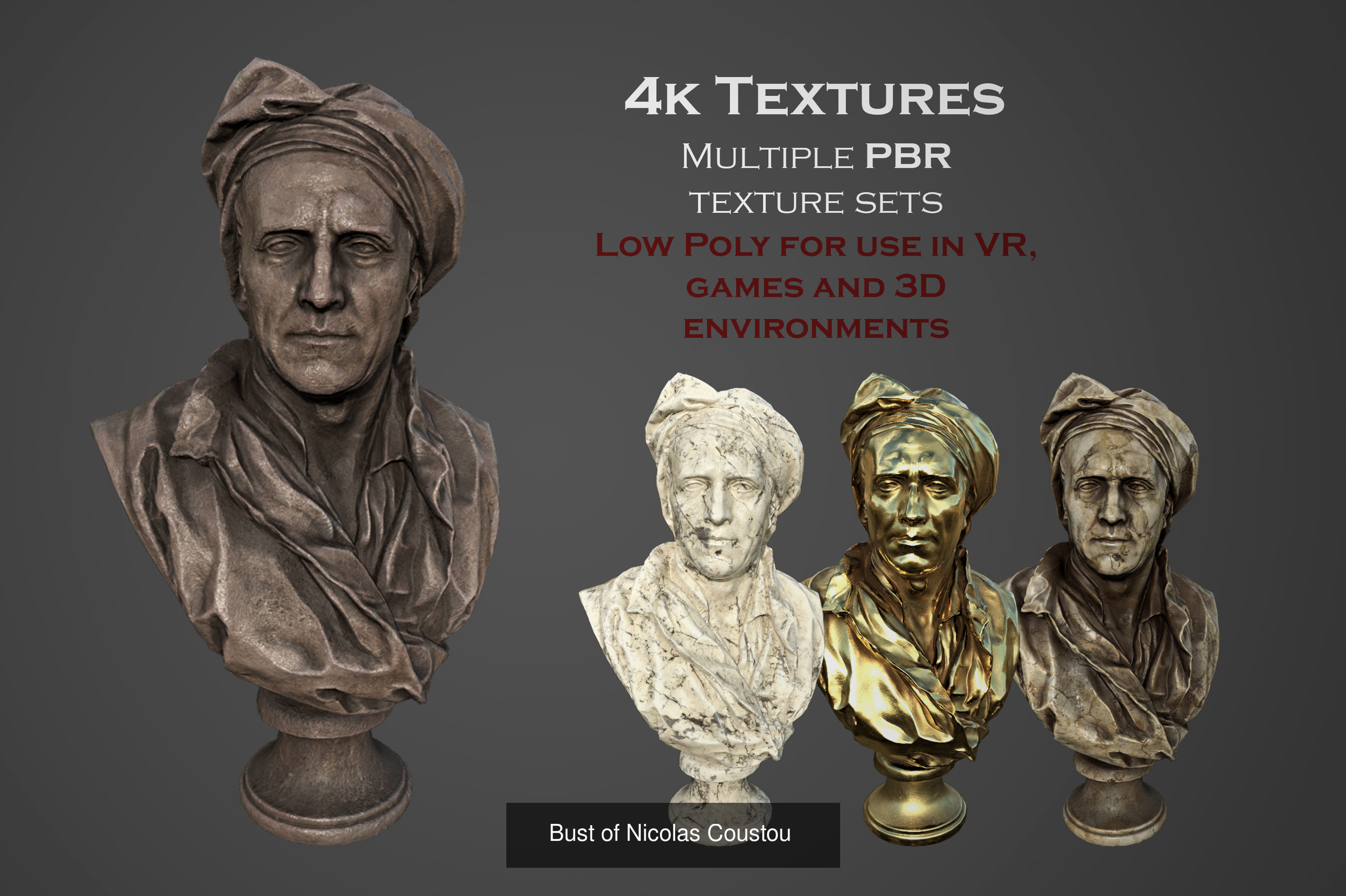 ancient statues and busts variety collection 2 - 50 models  _7