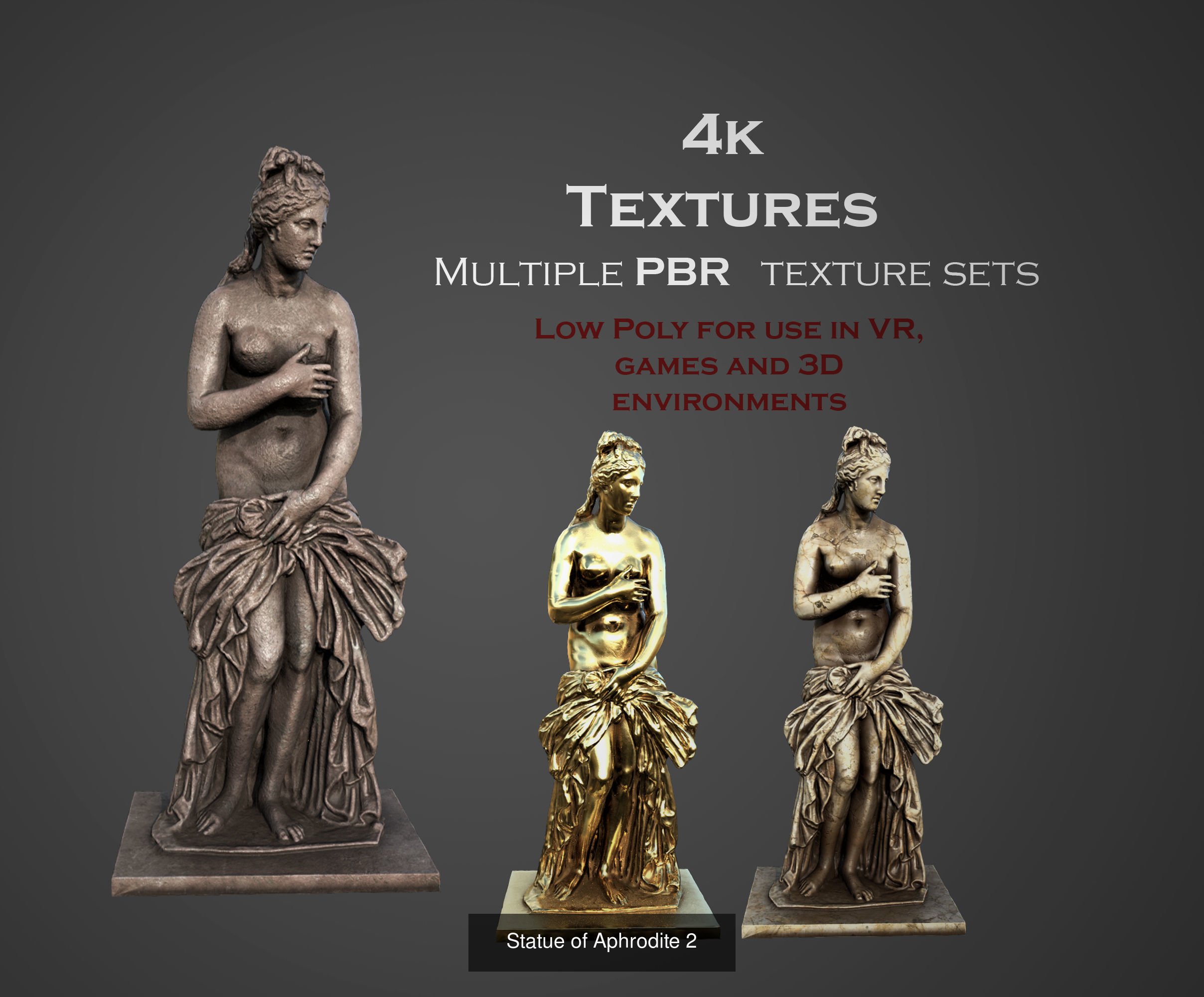 ancient statues and busts variety collection 2 - 50 models  _38