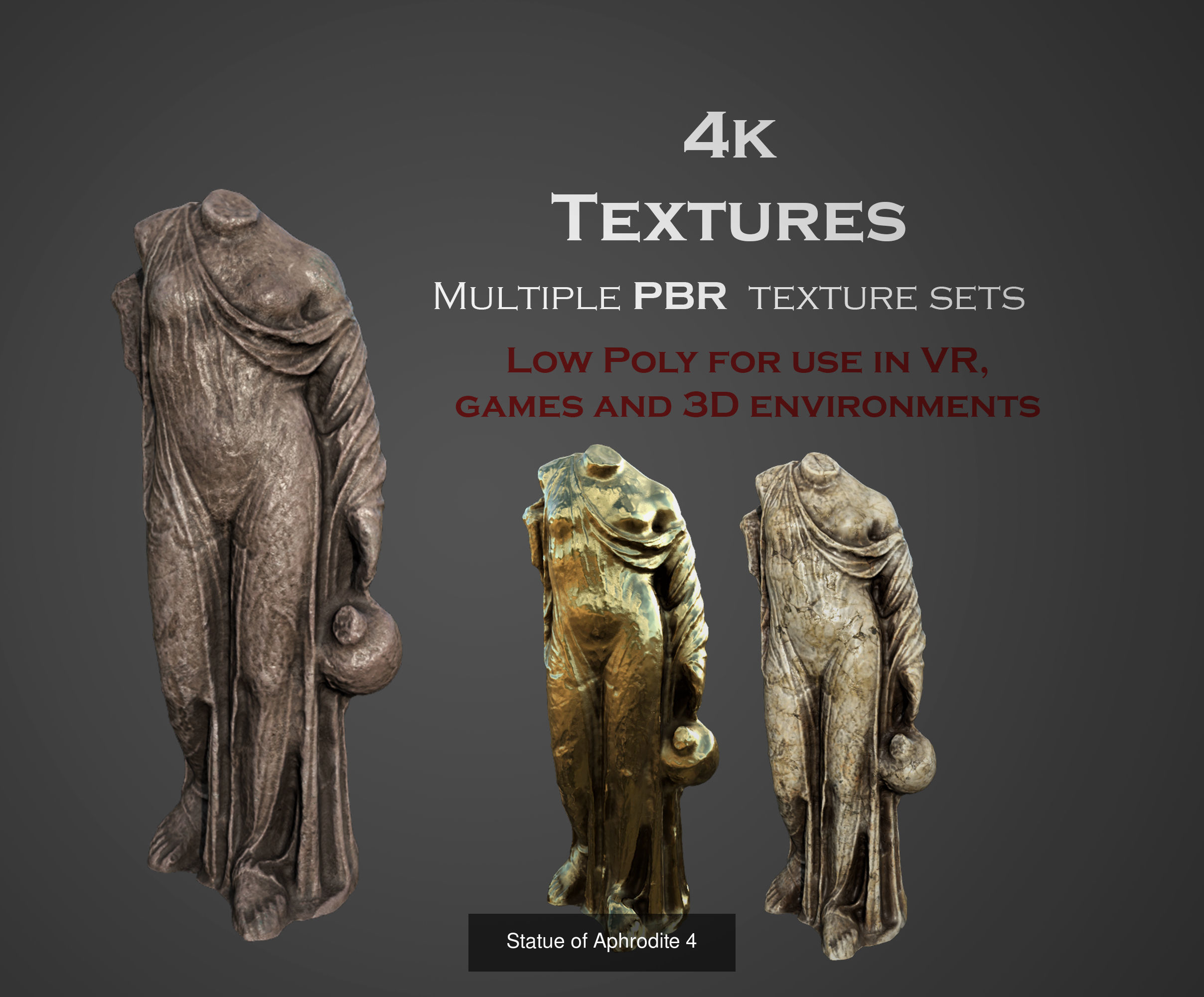 ancient statues and busts variety collection 2 - 50 models  _41