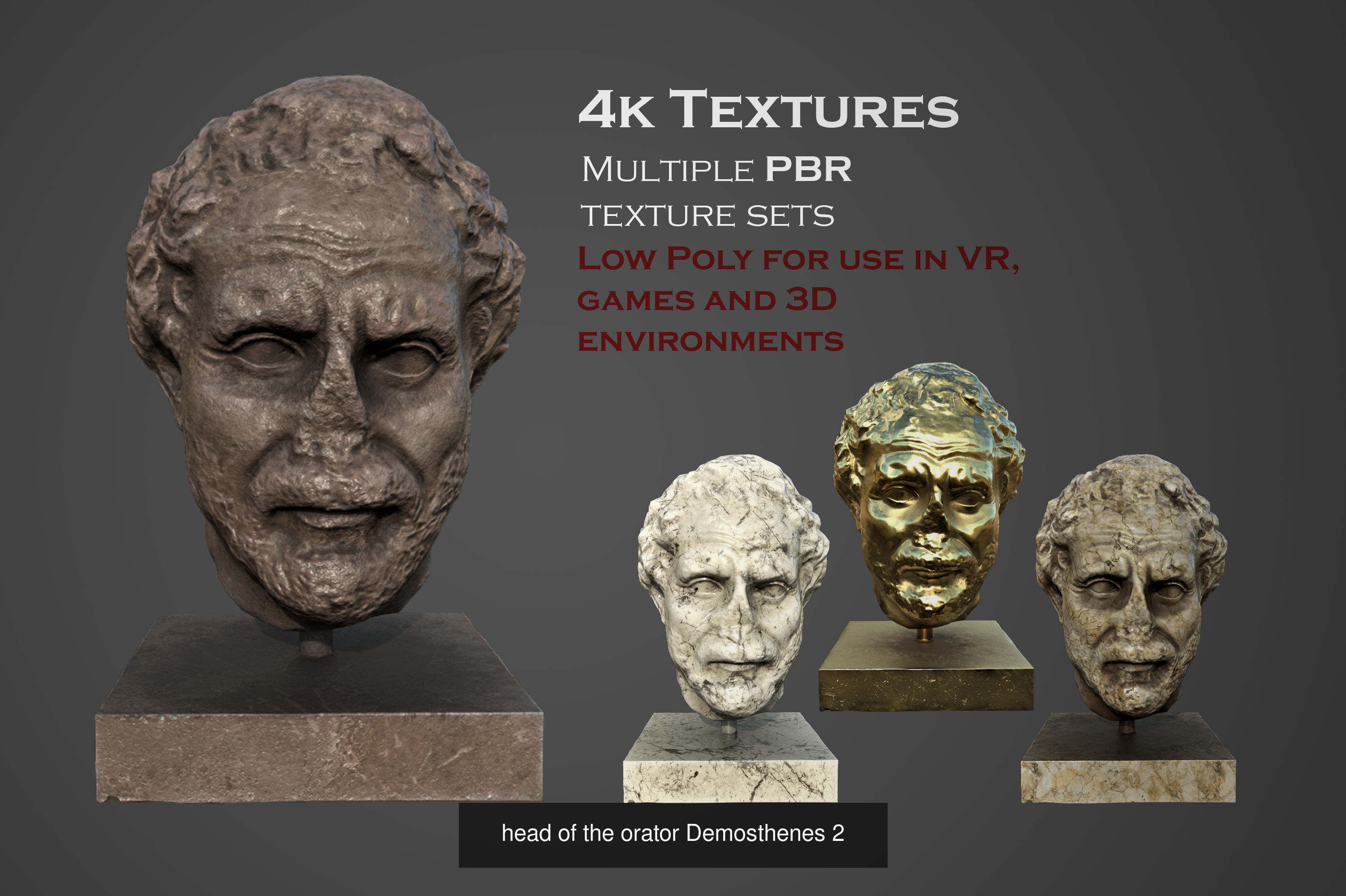 ancient statues and busts variety collection 2 - 50 models  _50