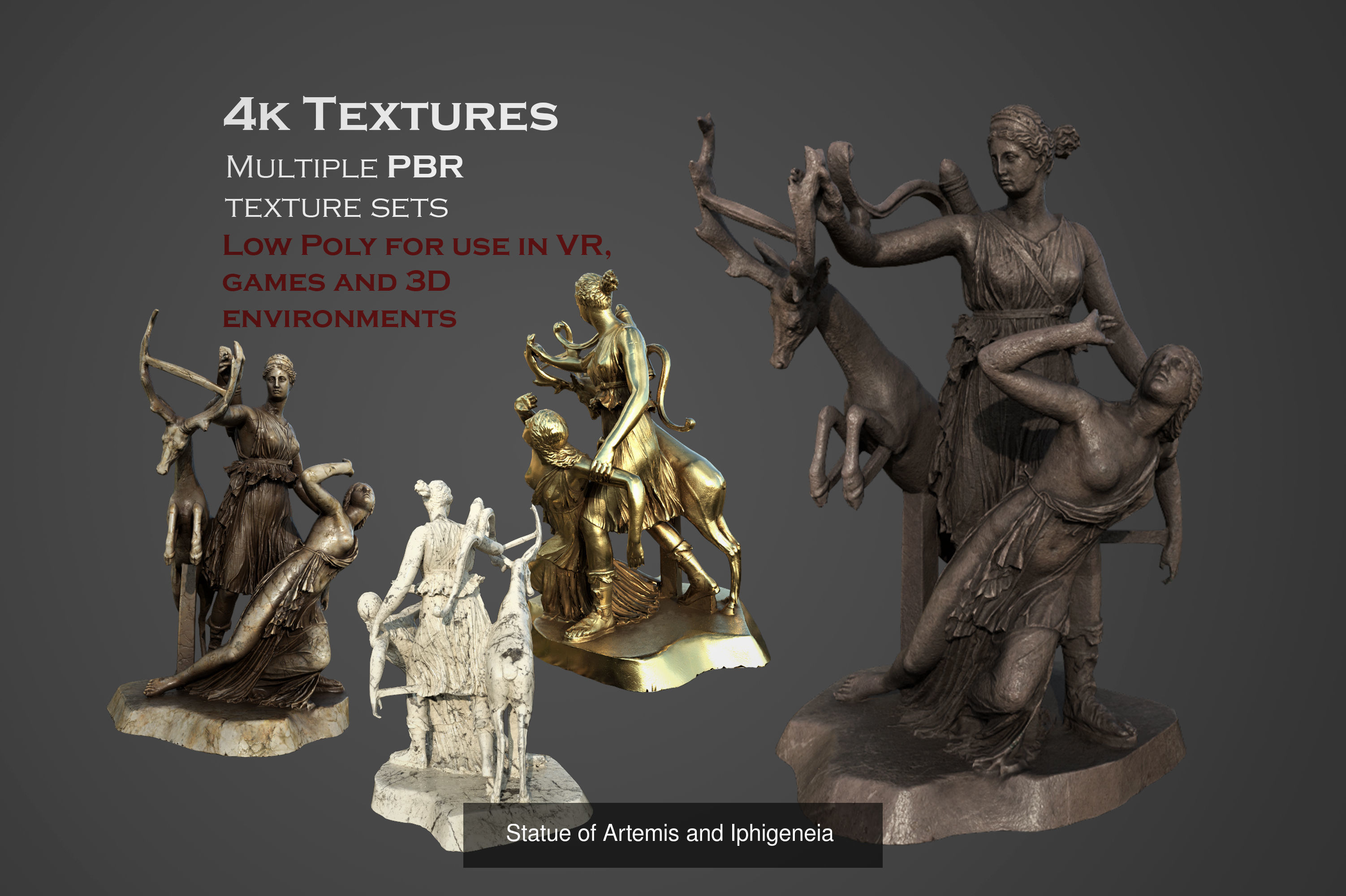 ancient statues and busts variety collection 2 - 50 models  _19