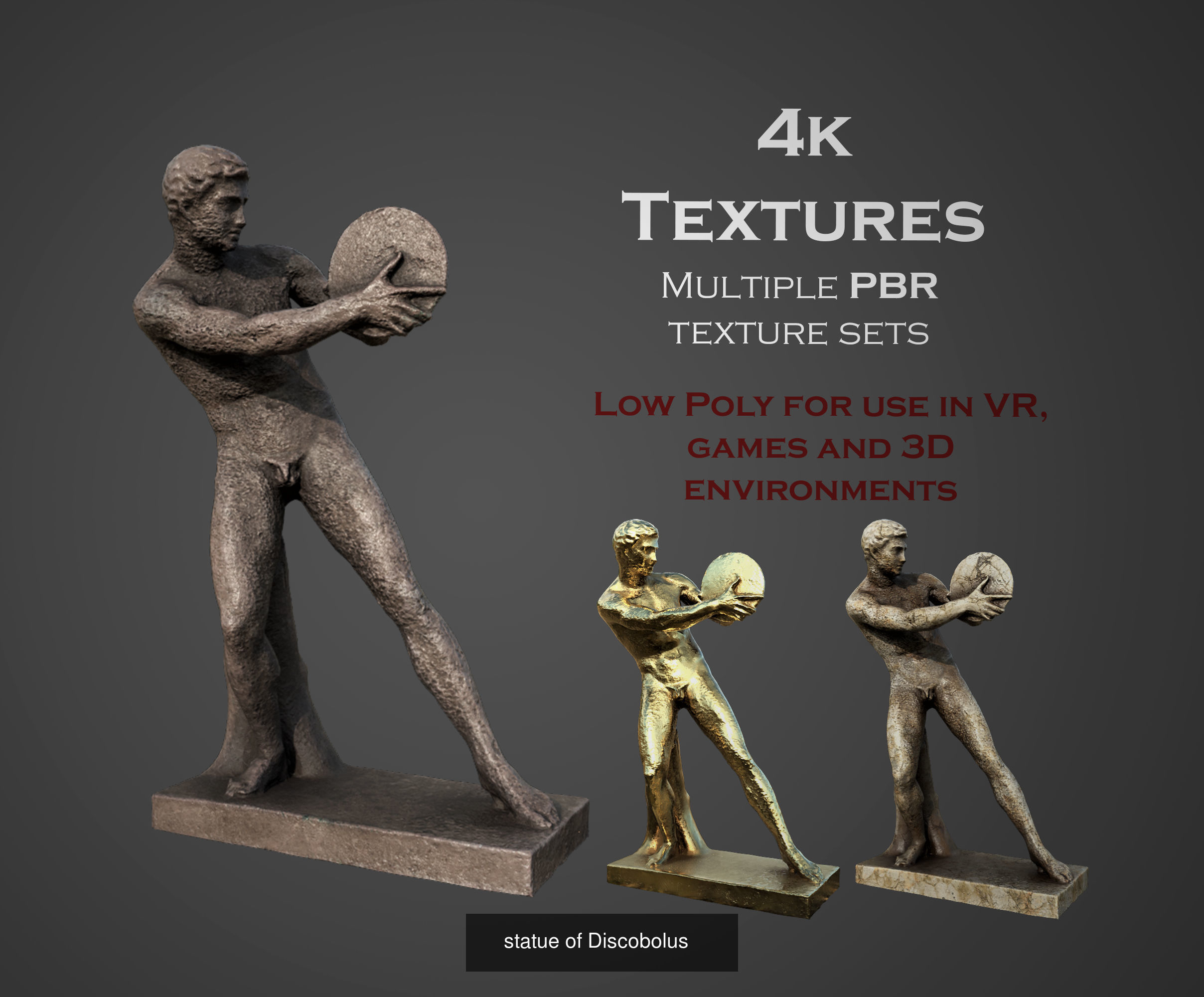 ancient statues and busts variety collection 2 - 50 models  _45