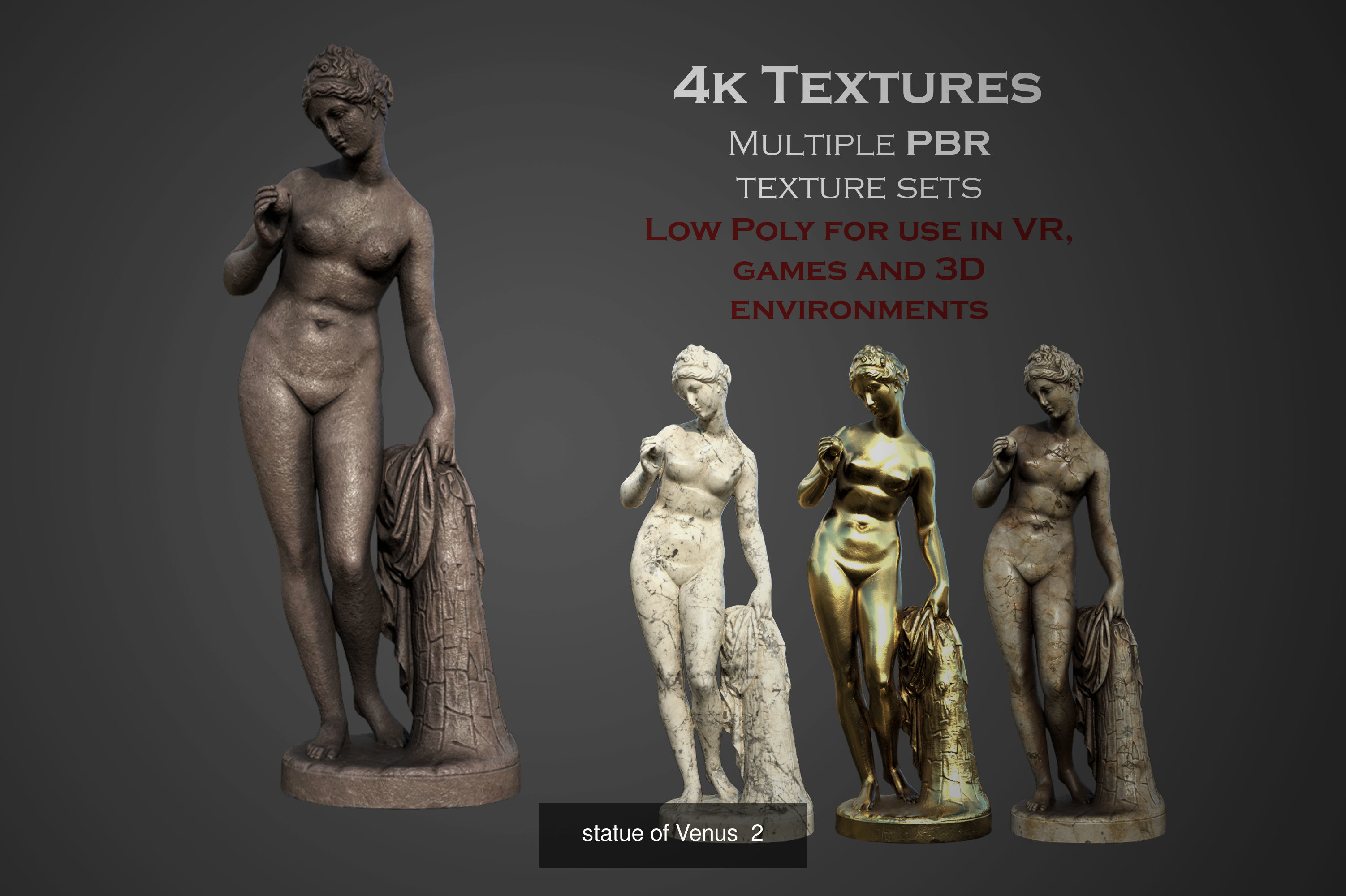 ancient statues and busts variety collection 2 - 50 models  _14