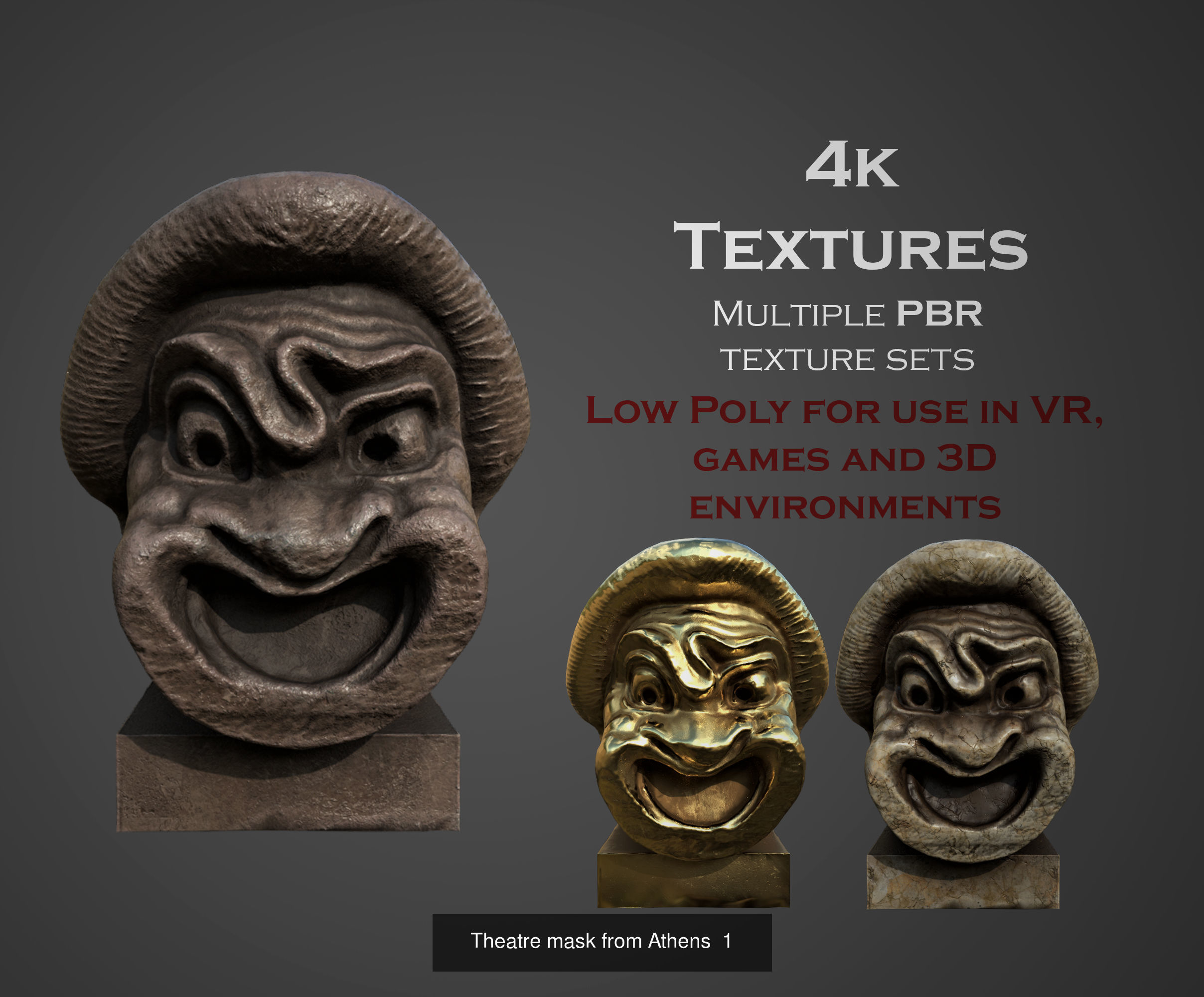 ancient statues and busts variety collection 2 - 50 models  _27