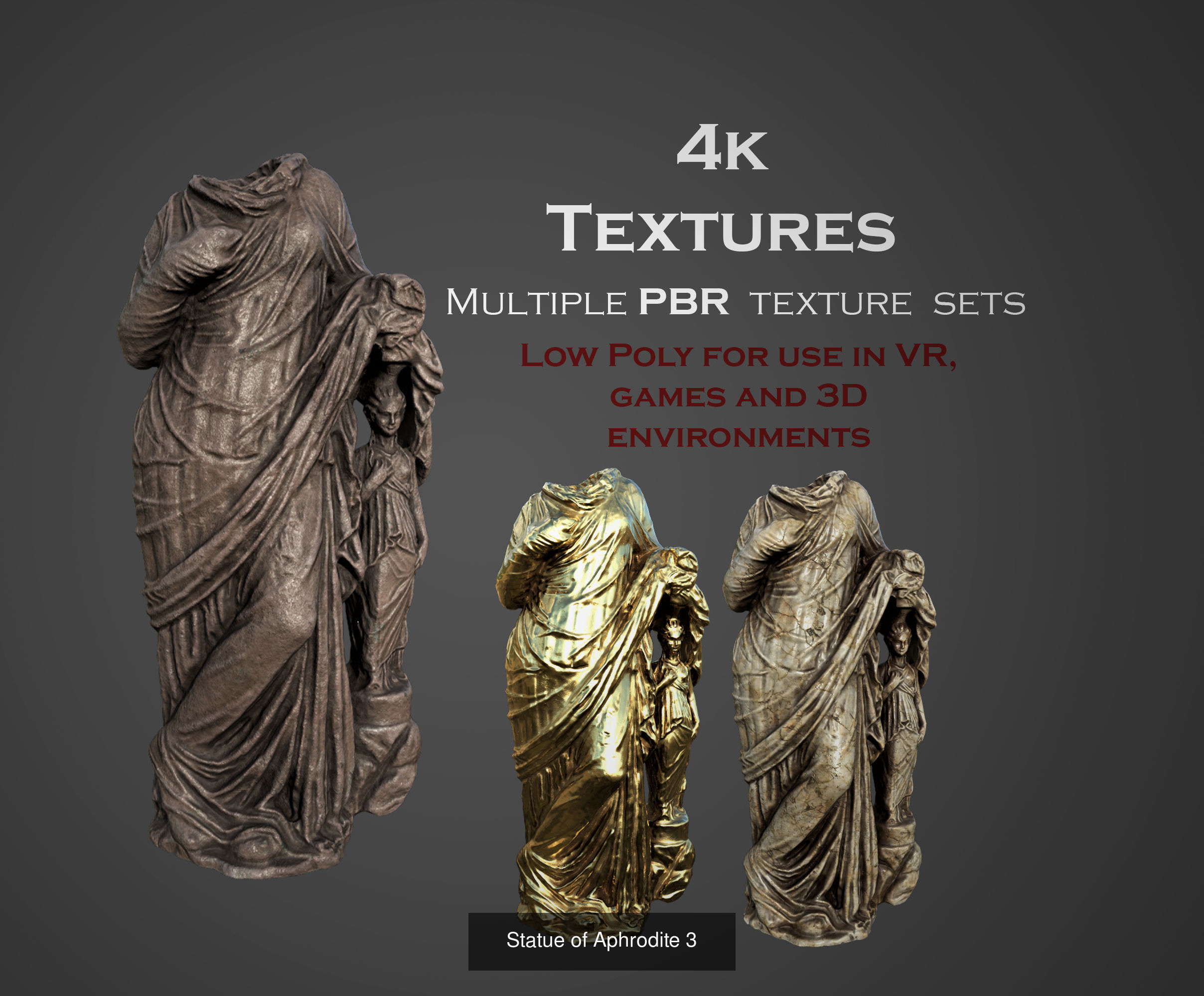 ancient statues and busts variety collection 2 - 50 models  _39