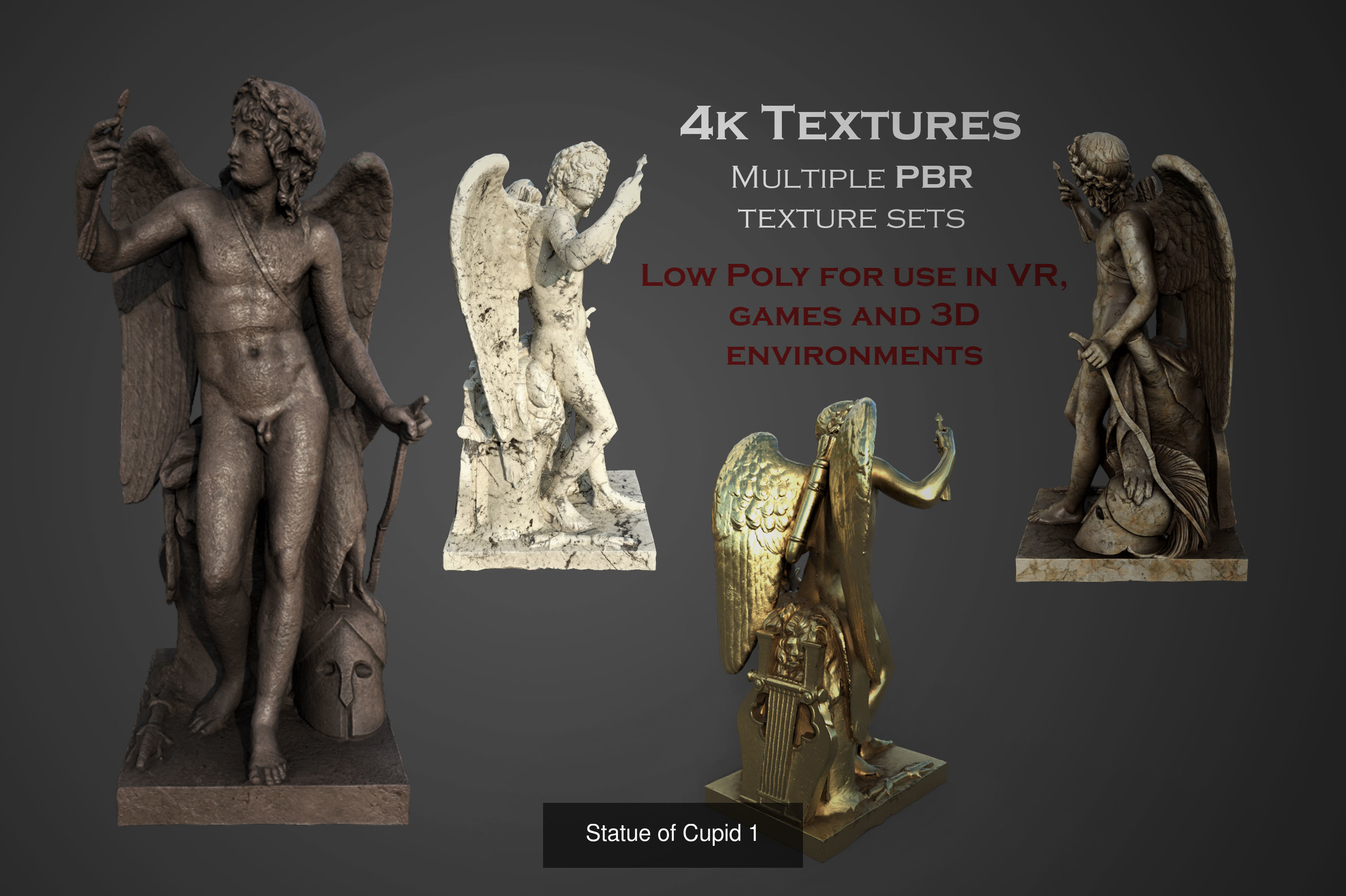 ancient statues and busts variety collection 2 - 50 models  _11