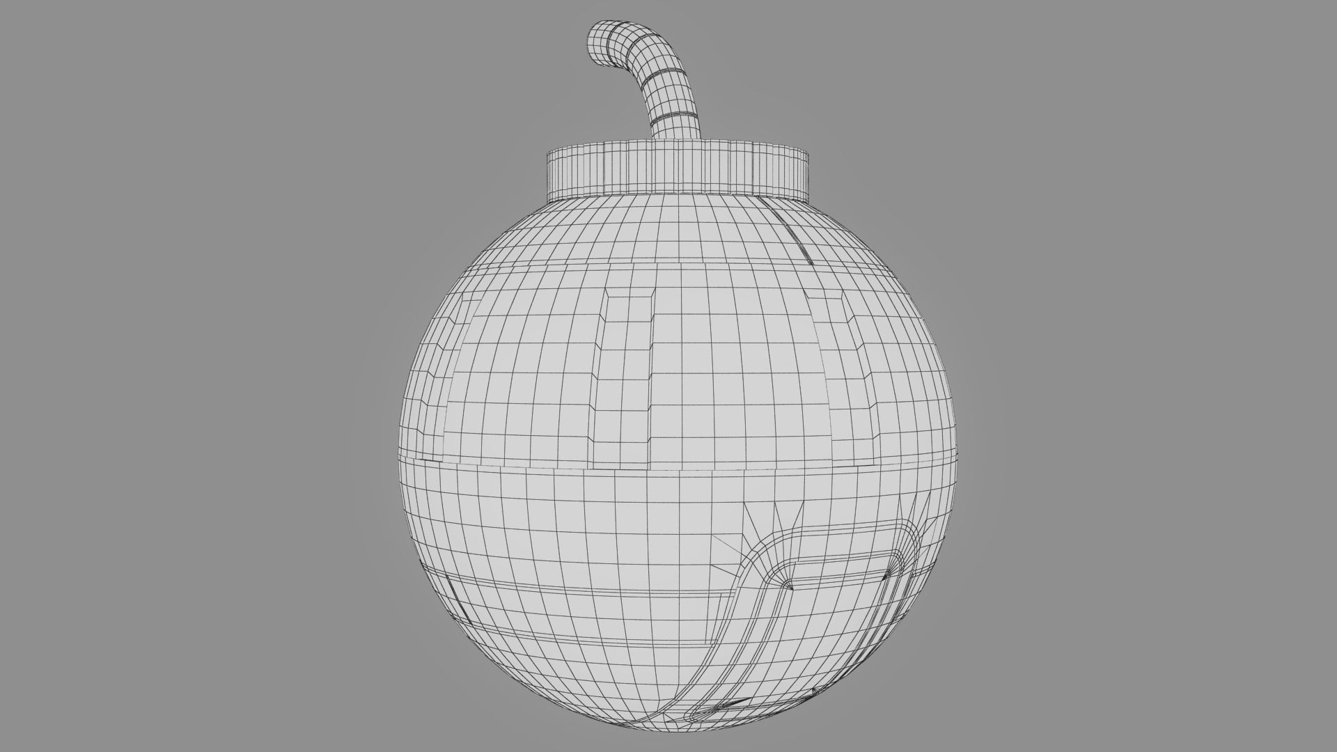 Toy Bomb Low-poly 3D model_19