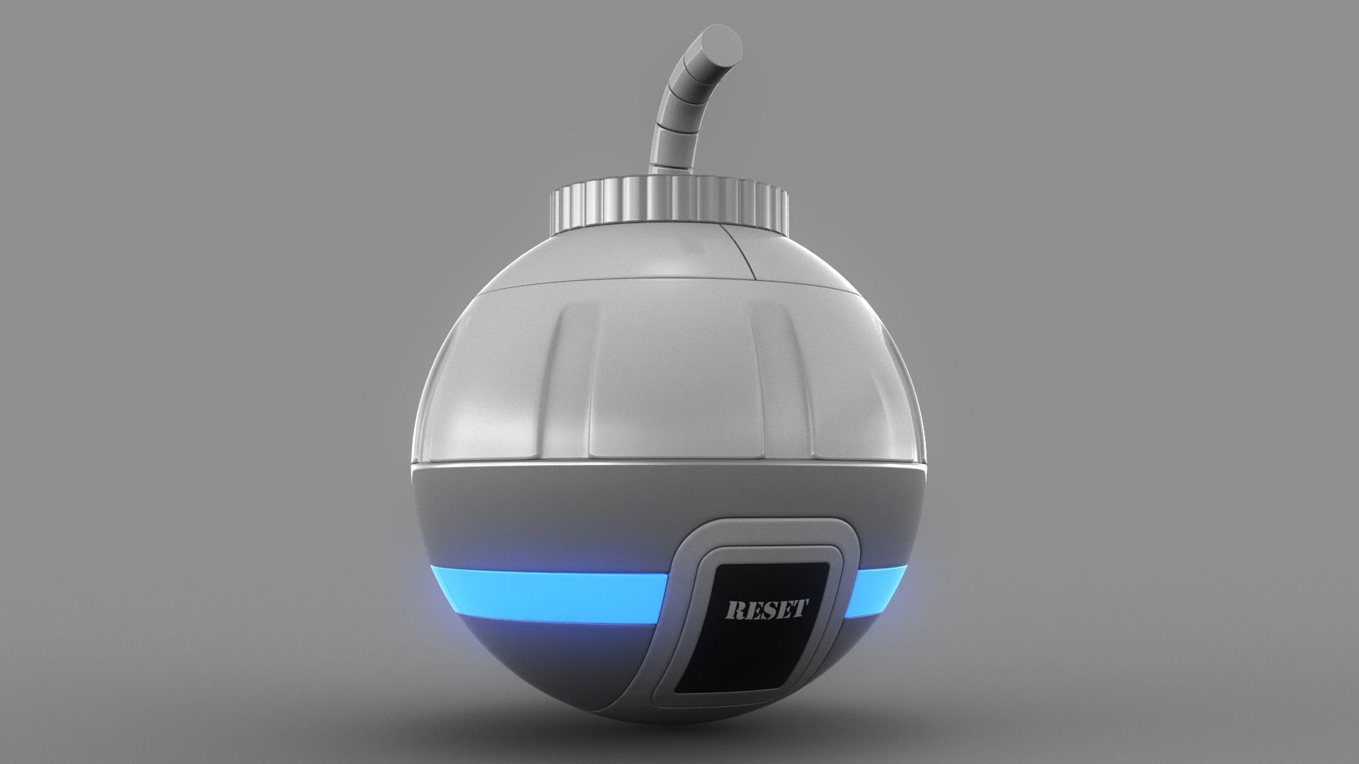 Toy Bomb Low-poly 3D model_5