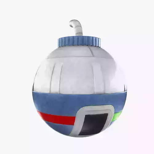 Toy Bomb Low-poly 3D model Toy Bomb Low-poly 3D model