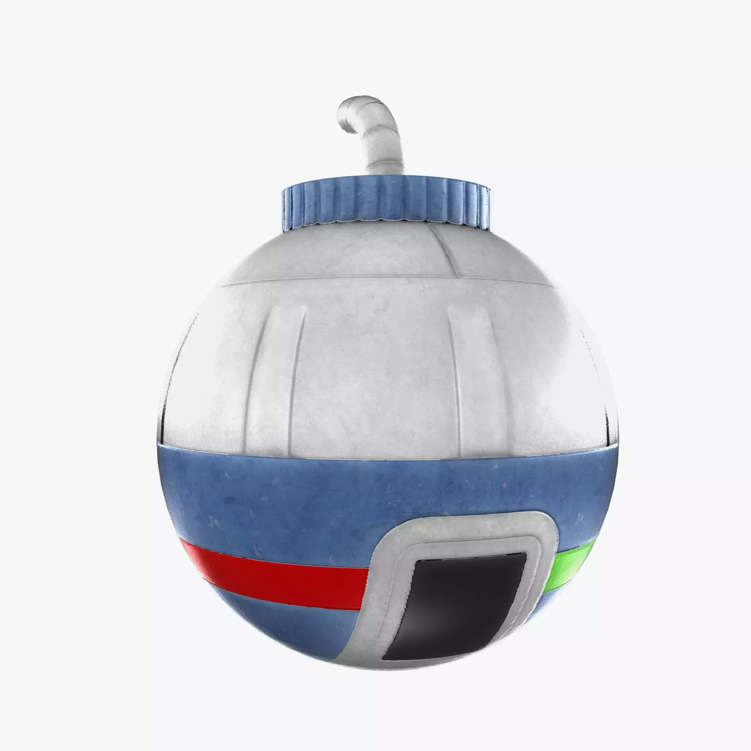 Toy Bomb Low-poly 3D model_0