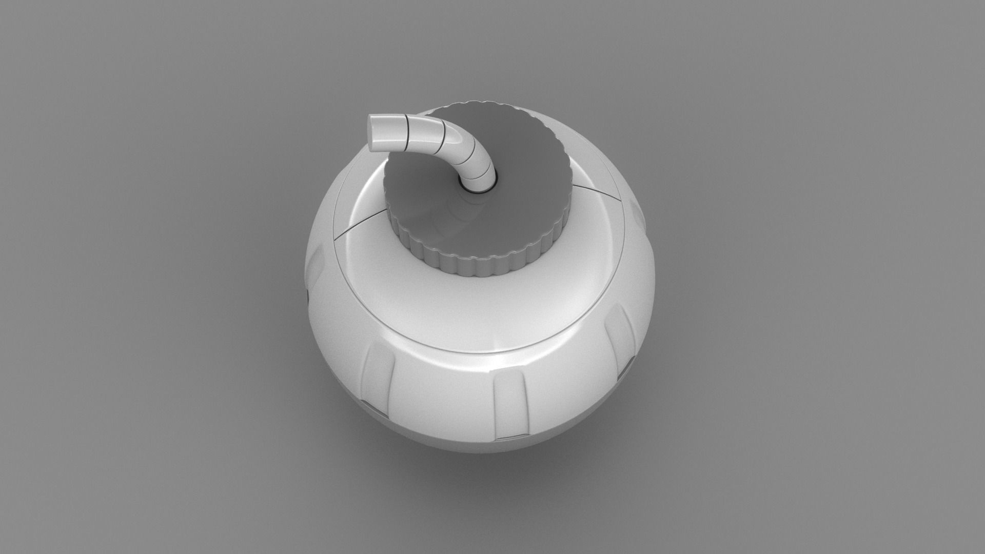 Toy Bomb Low-poly 3D model_7