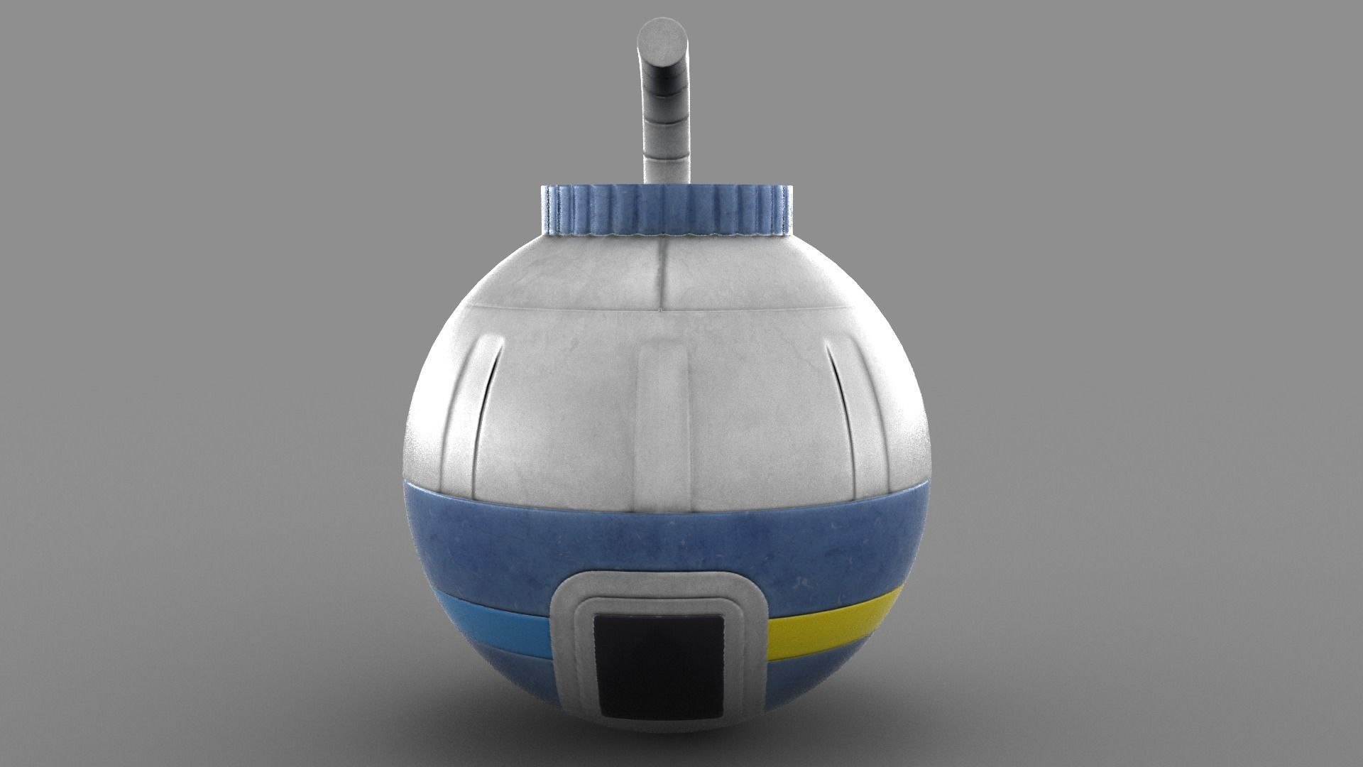 Toy Bomb Low-poly 3D model_13