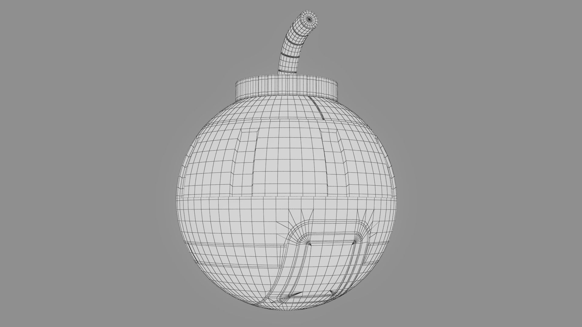 Toy Bomb Low-poly 3D model_22