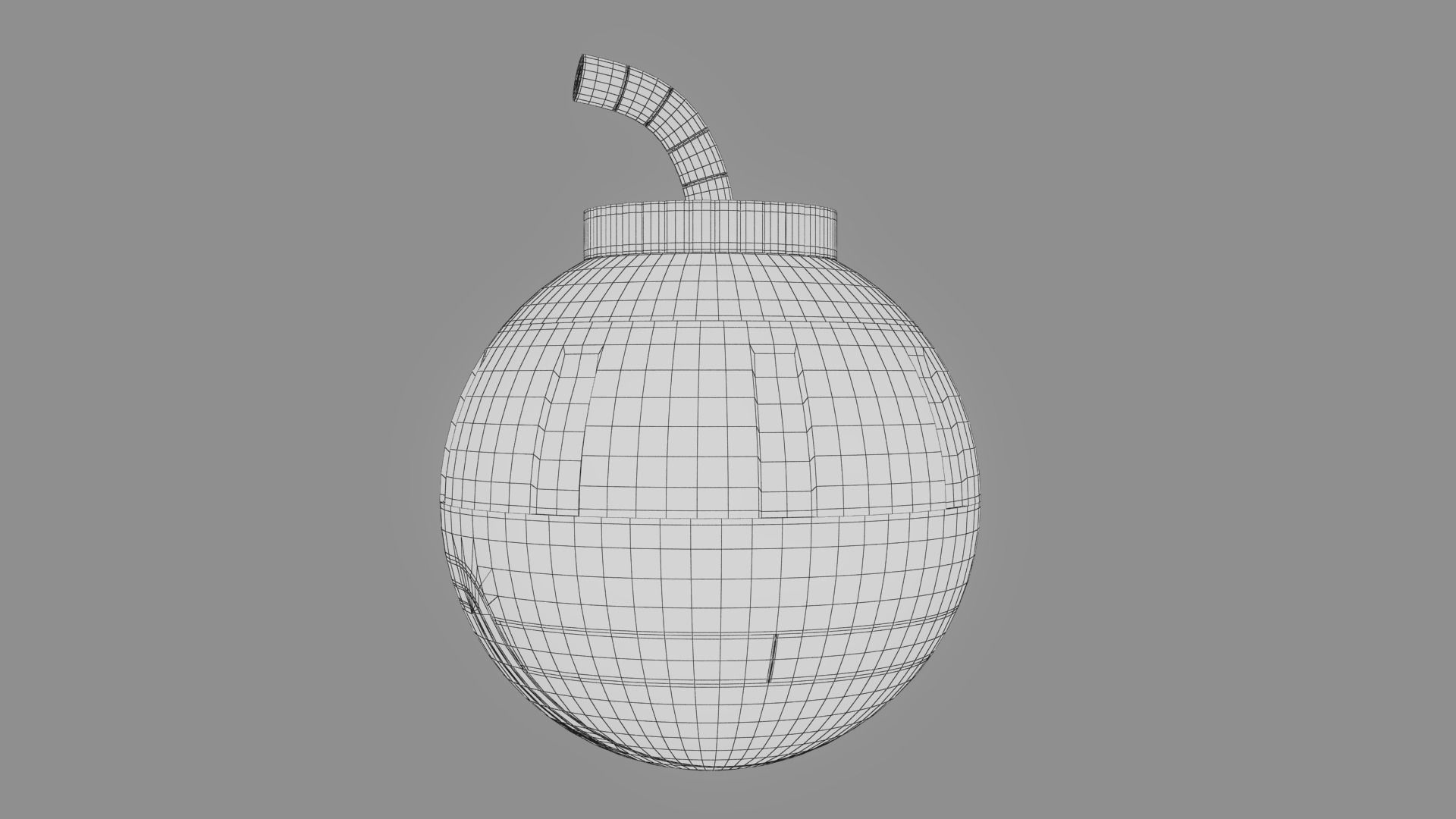 Toy Bomb Low-poly 3D model_23