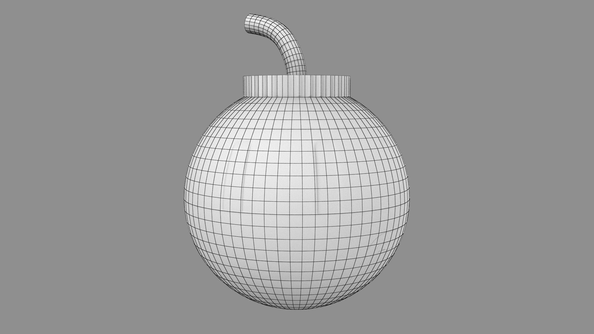 Toy Bomb Low-poly 3D model_32