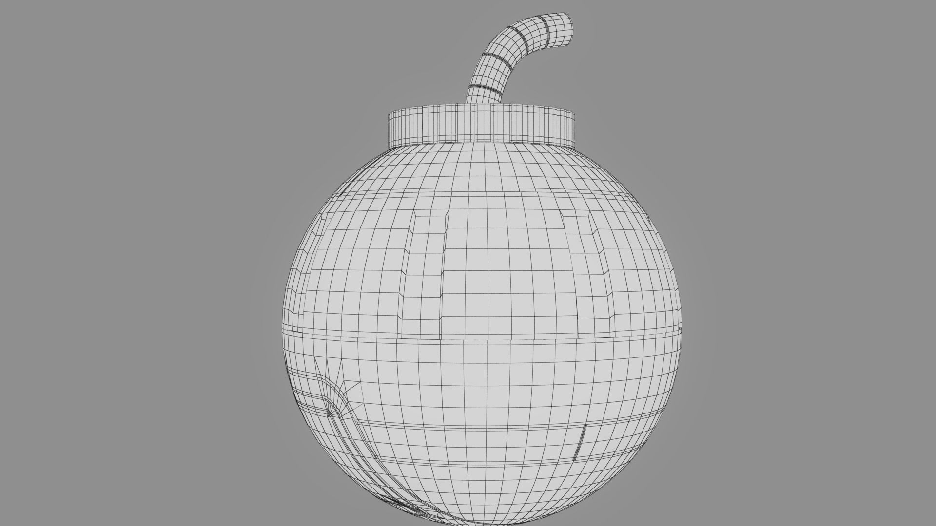 Toy Bomb Low-poly 3D model_21