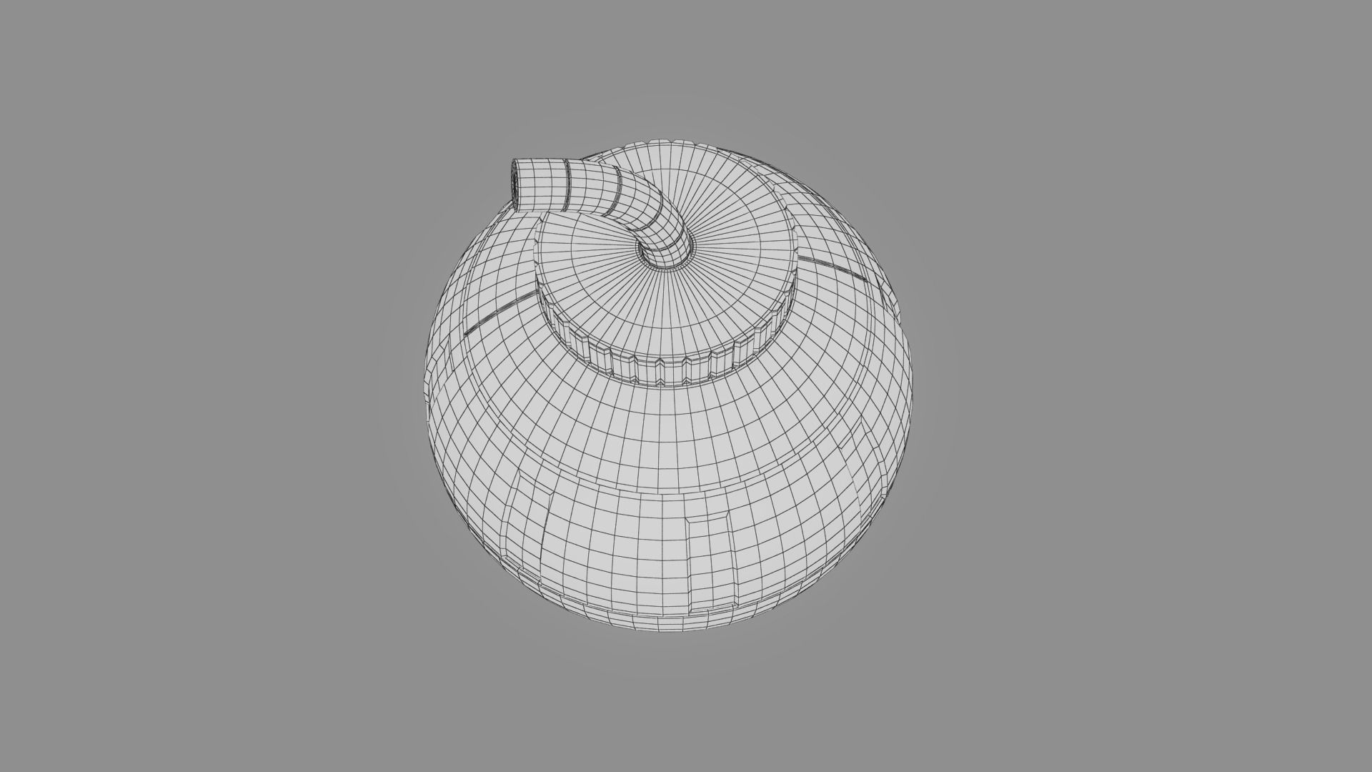 Toy Bomb Low-poly 3D model_24