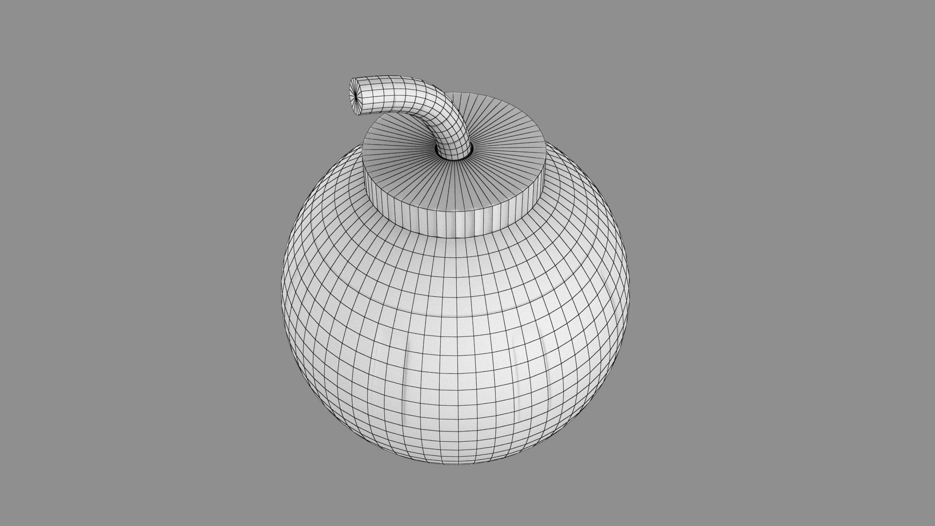 Toy Bomb Low-poly 3D model_30