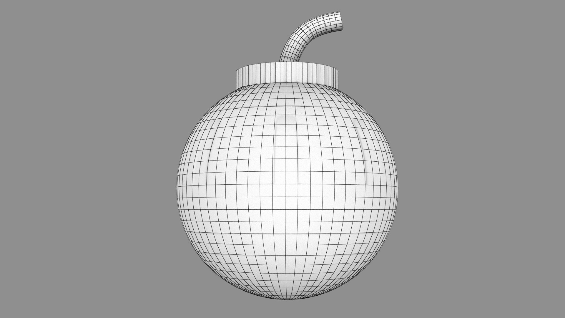 Toy Bomb Low-poly 3D model_28