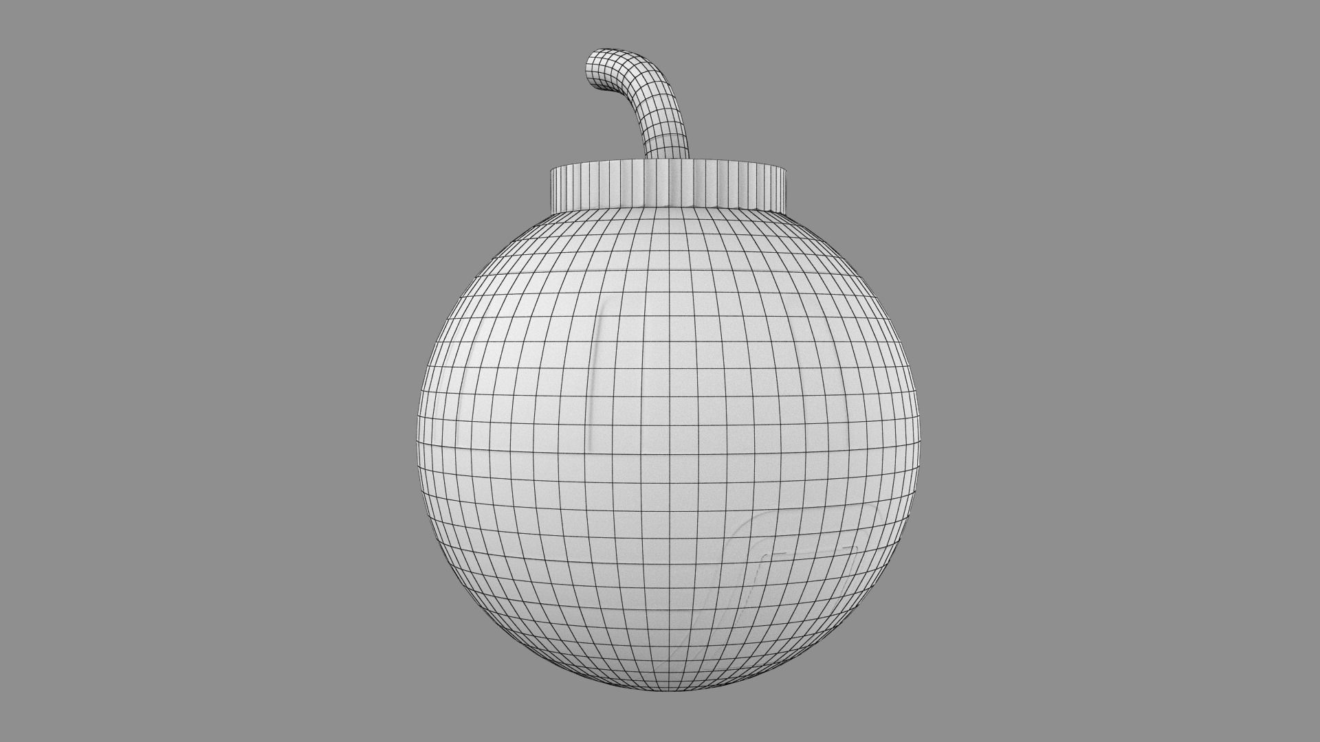 Toy Bomb Low-poly 3D model_18