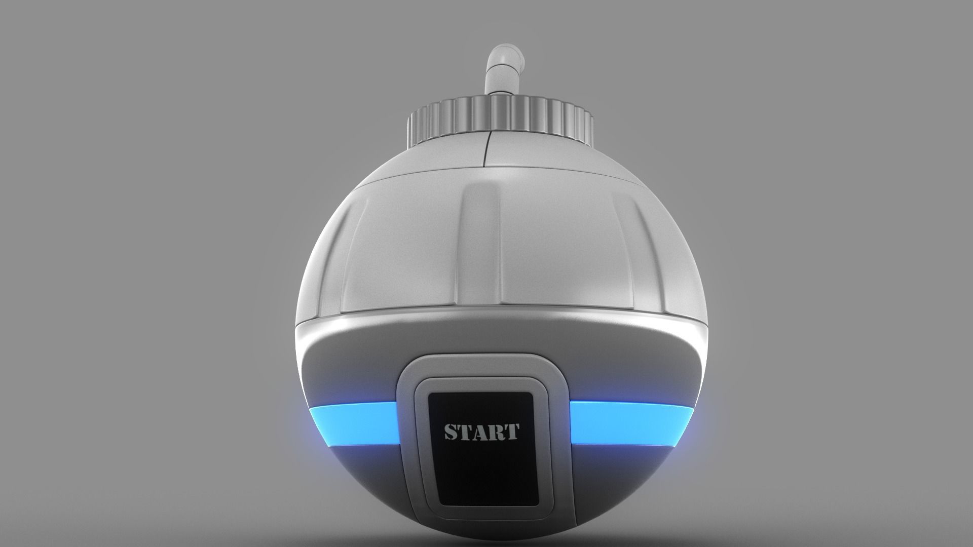 Toy Bomb Low-poly 3D model_3