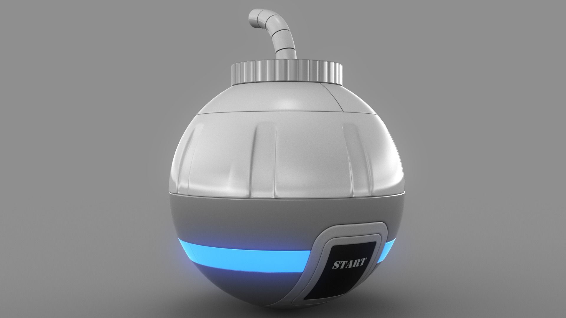 Toy Bomb Low-poly 3D model_2