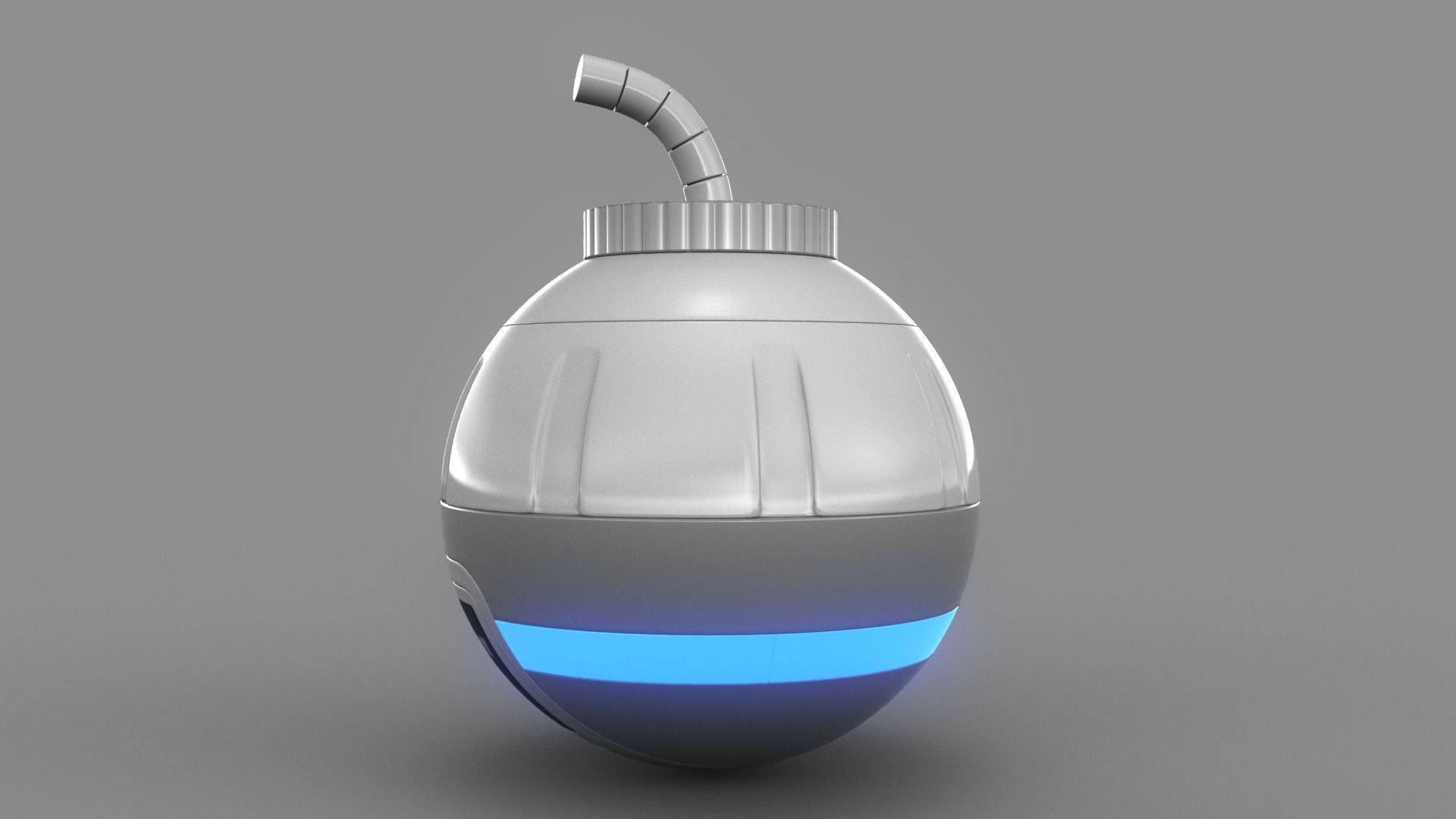 Toy Bomb Low-poly 3D model_6