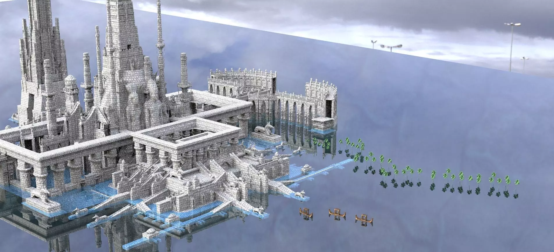 Ancient Temple of Prosperity 3D model