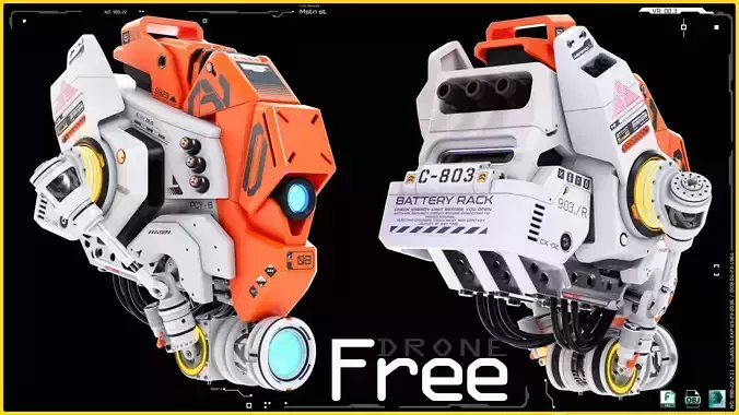 Free Drone Free 3D model