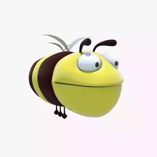 Cartoon Bee 3D Model from 3ds Max