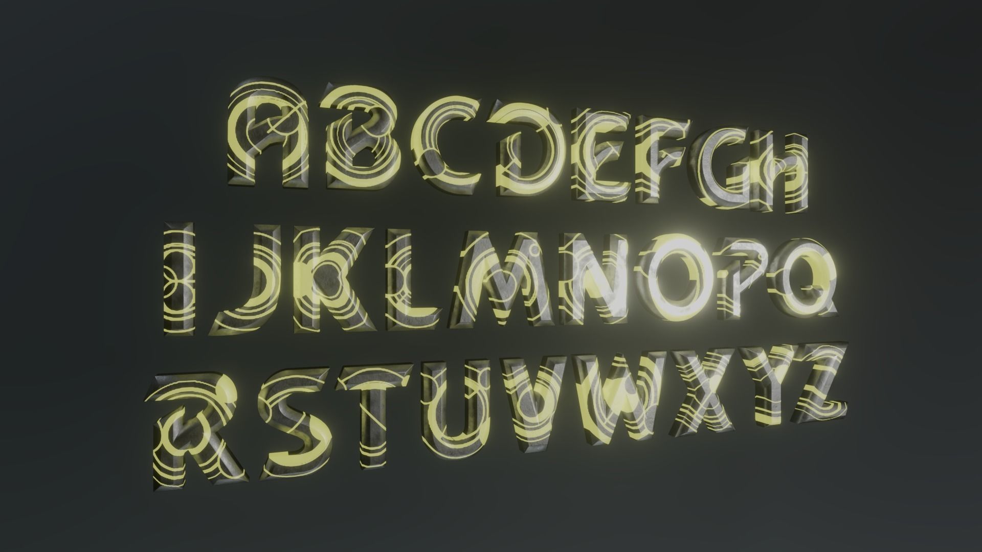DOCTOR WHO - TIME LORD TEXT - Rogue Film Productions Low-poly 3D model_7